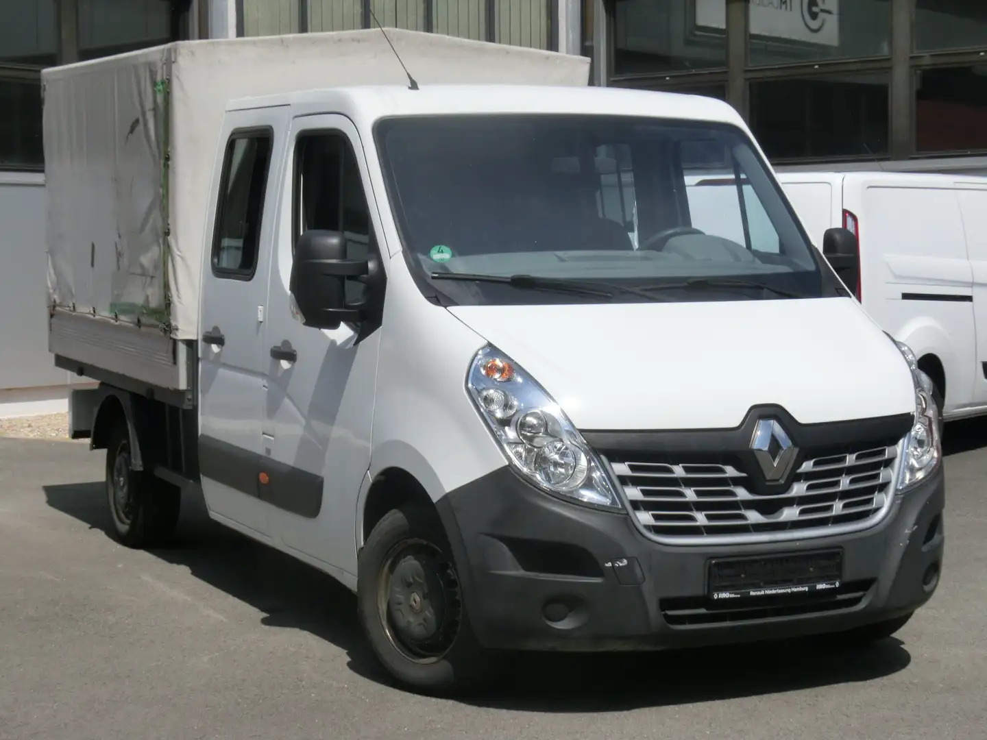 Renault Master DoKa Pritsche 3,5t dCi DPF Euro 6 L2H1/Klimaanlage Weiß - 2
