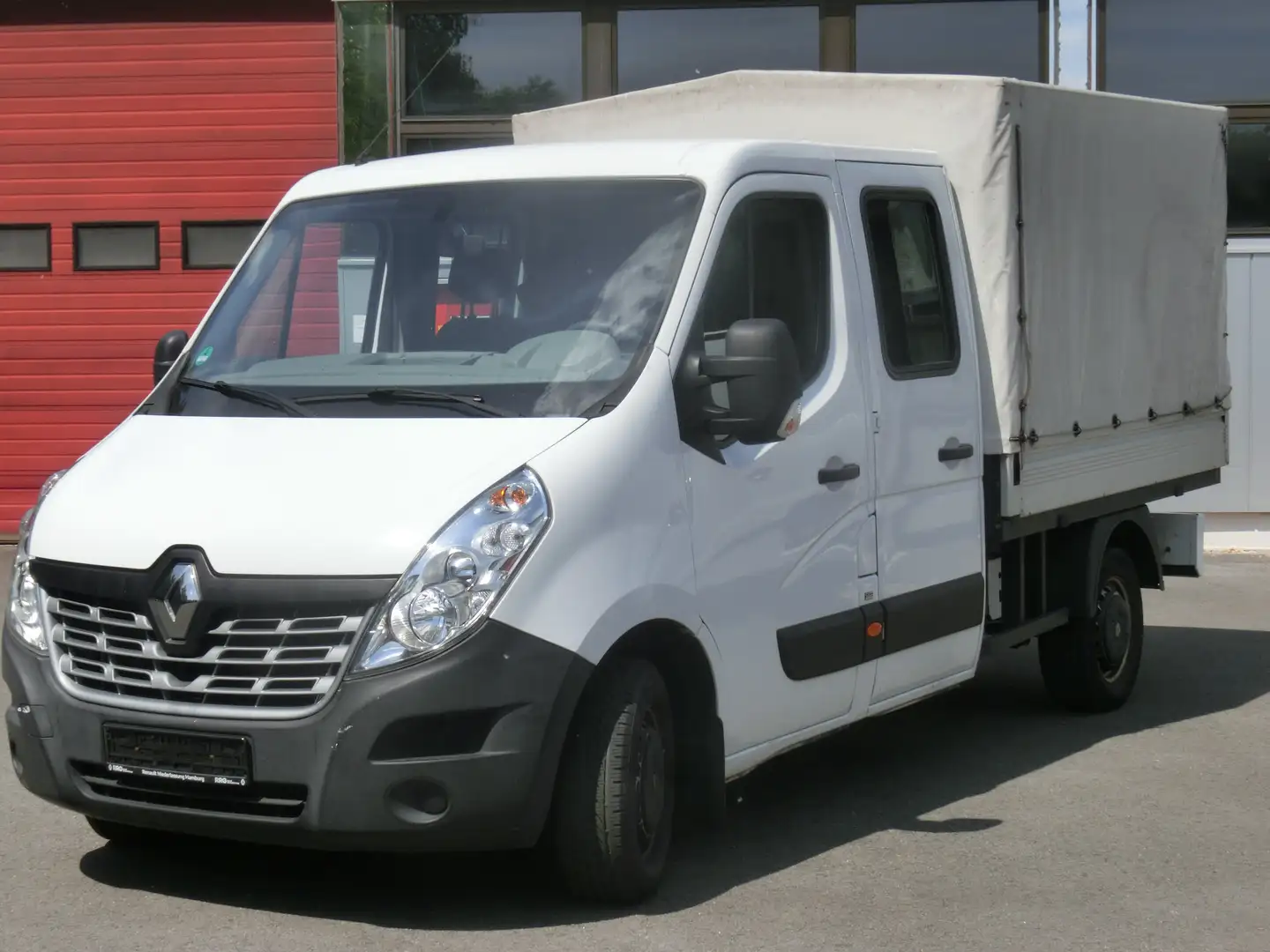 Renault Master DoKa Pritsche 3,5t dCi DPF Euro 6 L2H1/Klimaanlage Weiß - 1