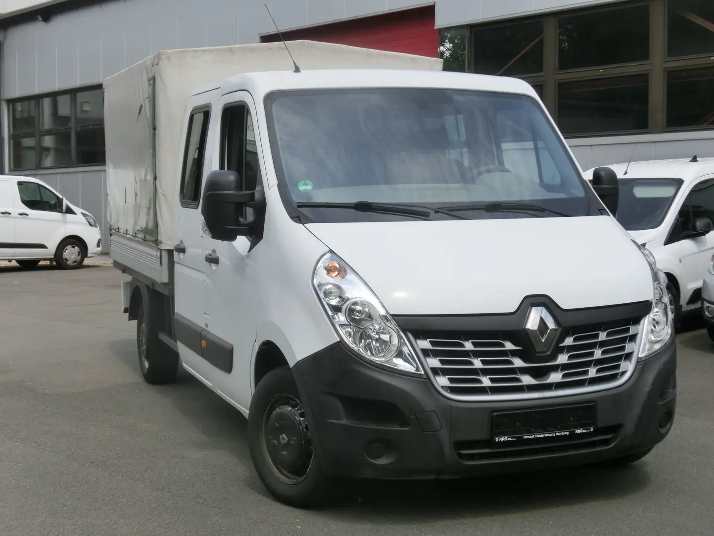 Renault Master DoKa Pritsche 3,5t dCi DPF Euro 6 L2H1/Klimaanlage Weiß - 1