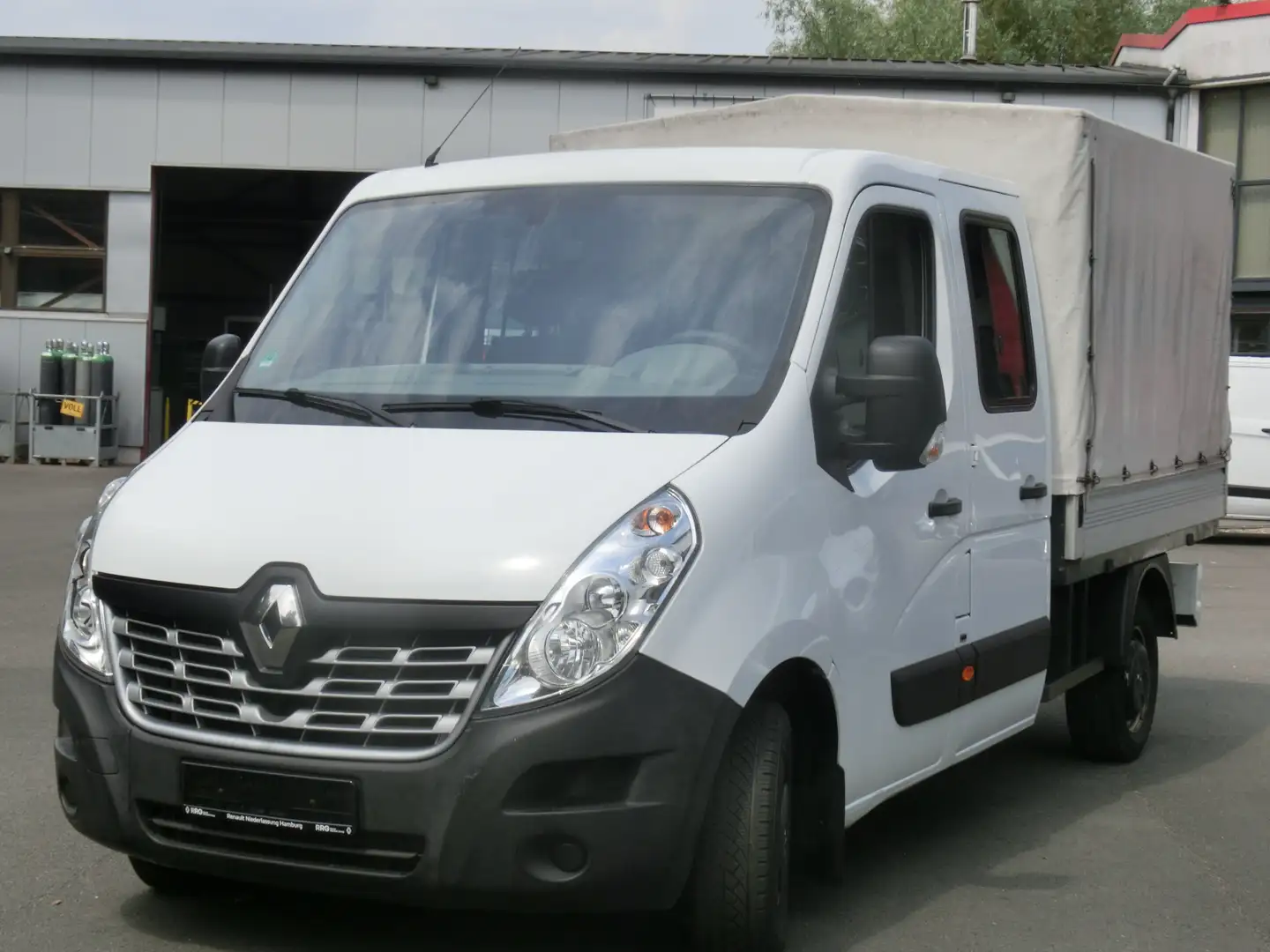 Renault Master DoKa Pritsche 3,5t dCi DPF Euro 6 L2H1/Klimaanlage Weiß - 2