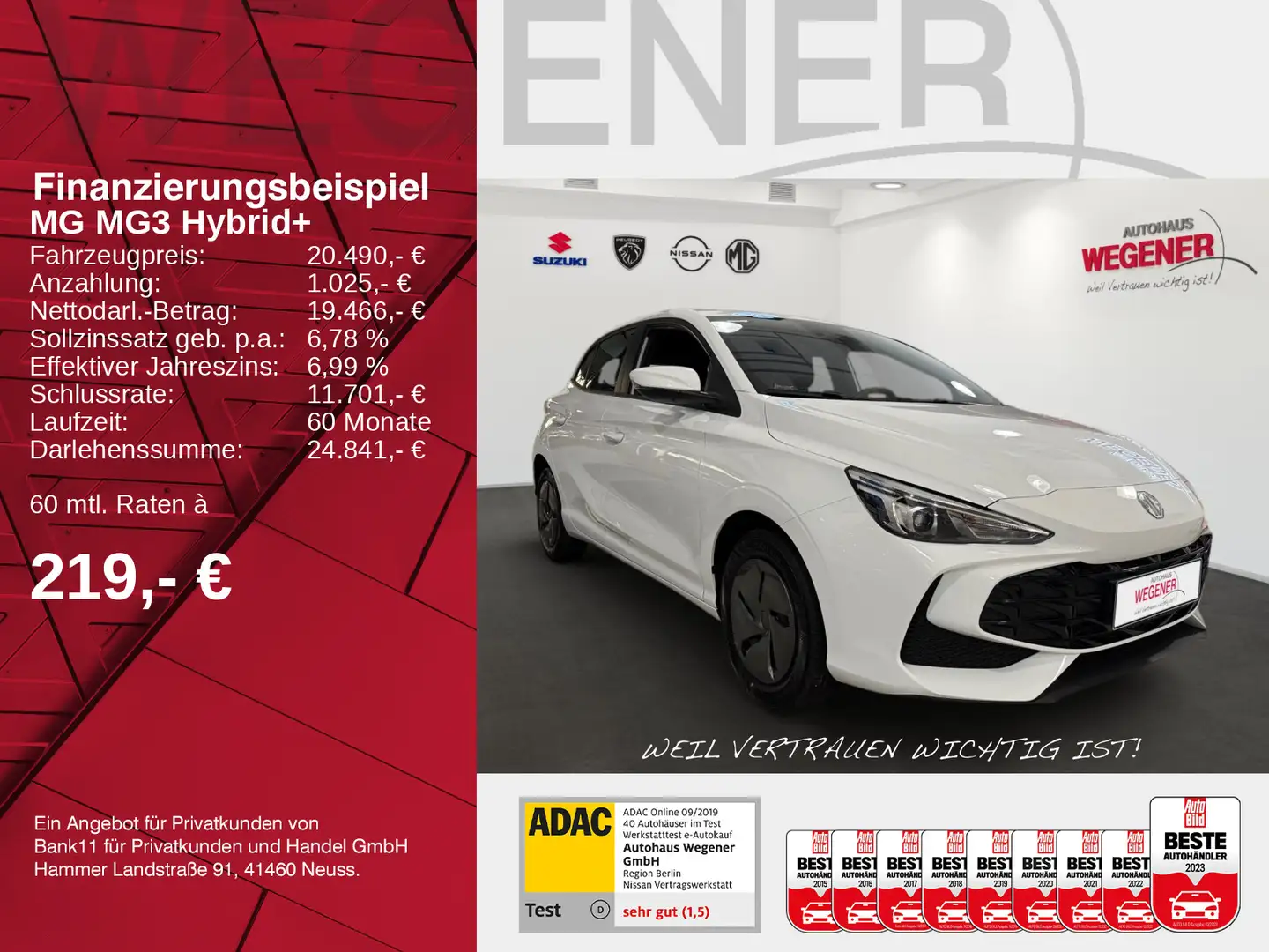 MG MG3 Standard /Kamera/Carplay/Nav Weiß - 2