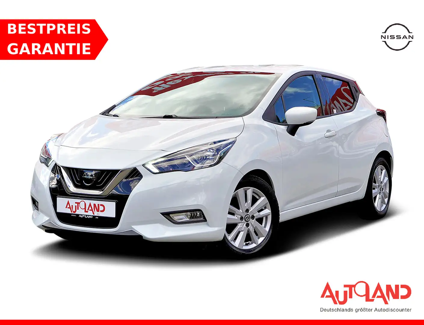 Nissan Micra 1.0 N-Way Sitzheizung Android Apple PDC Wit - 1
