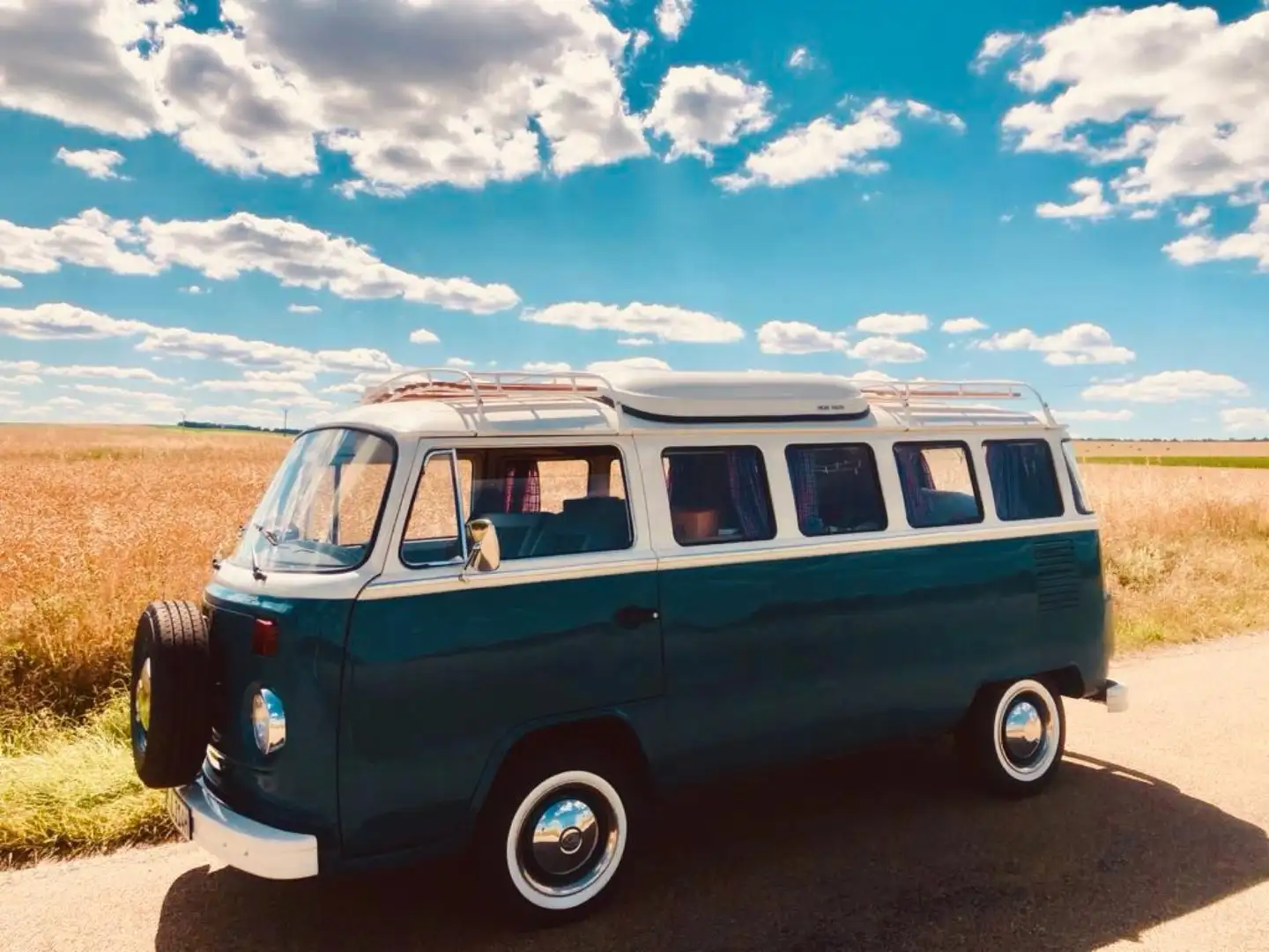 Volkswagen T2 Camper Azul - 2
