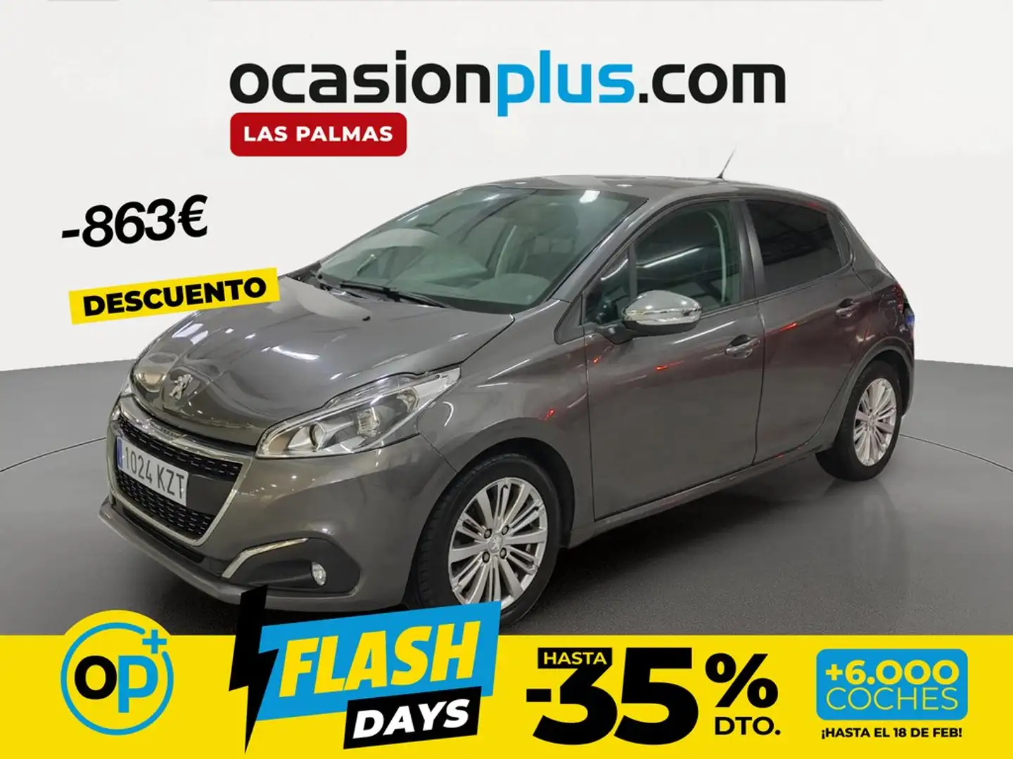 Peugeot 208 1.2 PureTech S&S Signature 82 Gris - 1