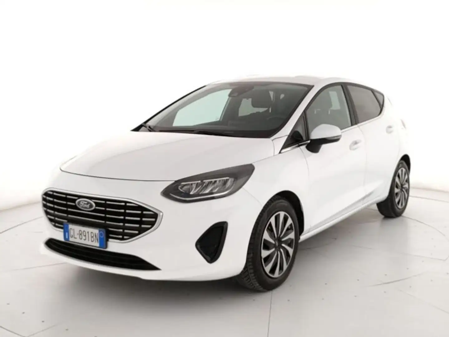 Ford Fiesta 5p 1.0 ecoboost h Titanium 125cv powershift Blanc - 1