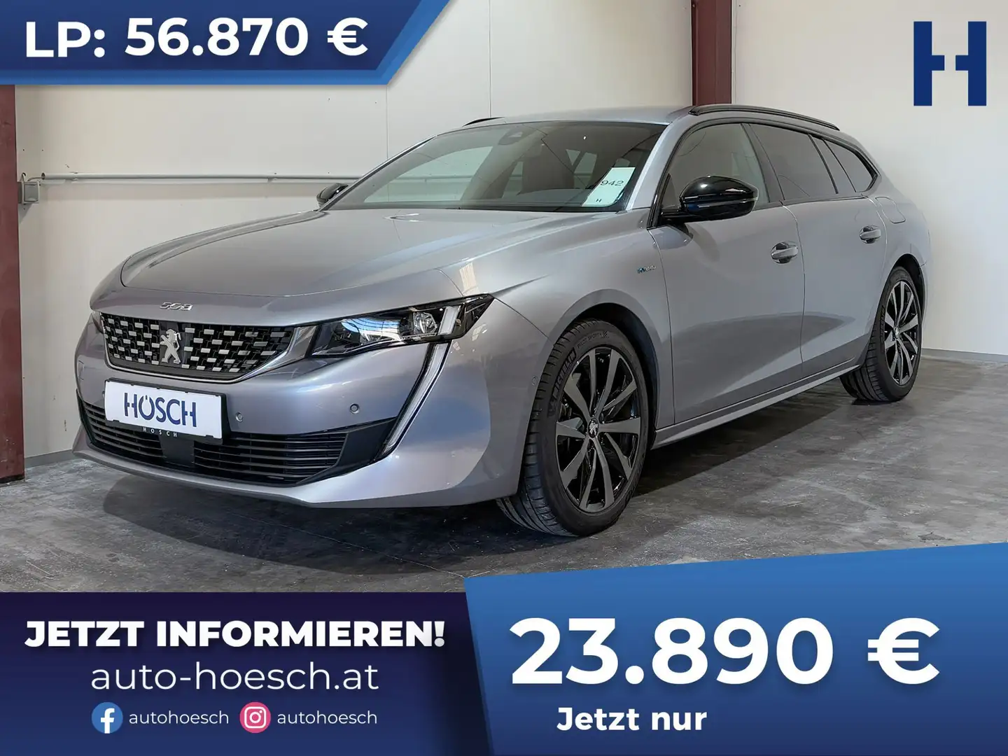 Peugeot 508 SW PHEV 225 GT Aut. WENIG KM 2 JAHRE GARANTIE Grau - 1