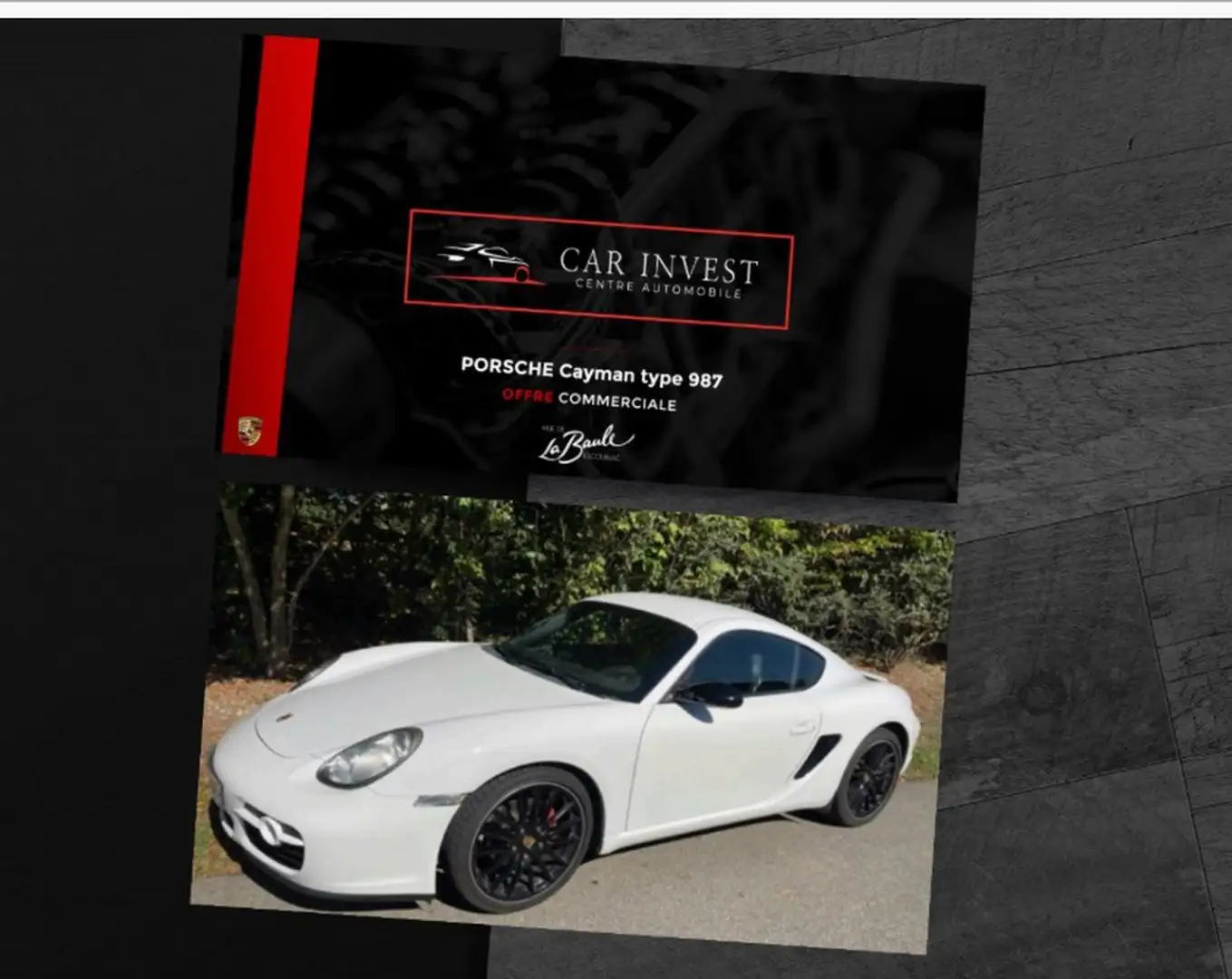 Porsche Cayman 7 pack sport Blanc - 1