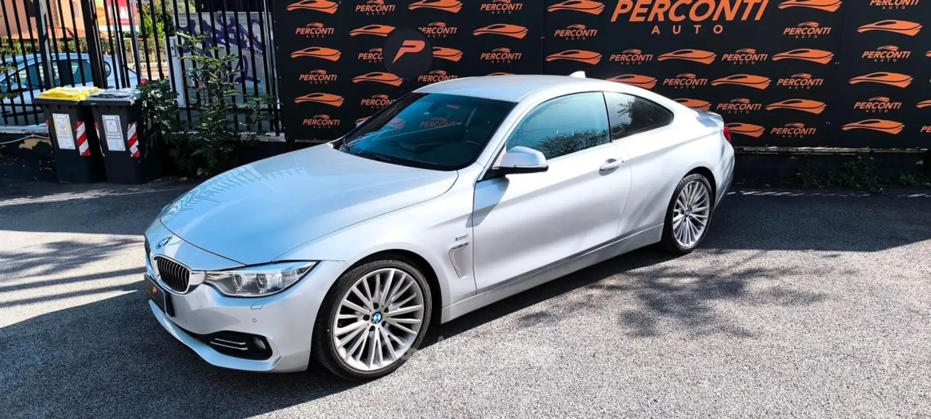 BMW 420 D COUPè LUXURY NAVI PROF PELLE PADDLES BI-ZONA Ezüst - 2