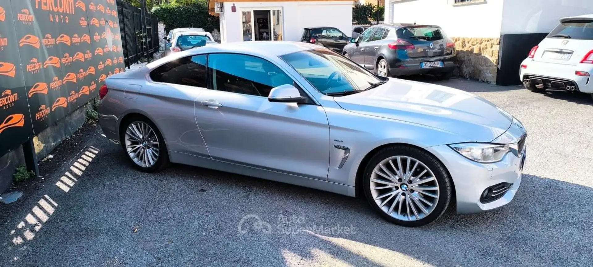 BMW 420 D COUPè LUXURY NAVI PROF PELLE PADDLES BI-ZONA Ezüst - 1