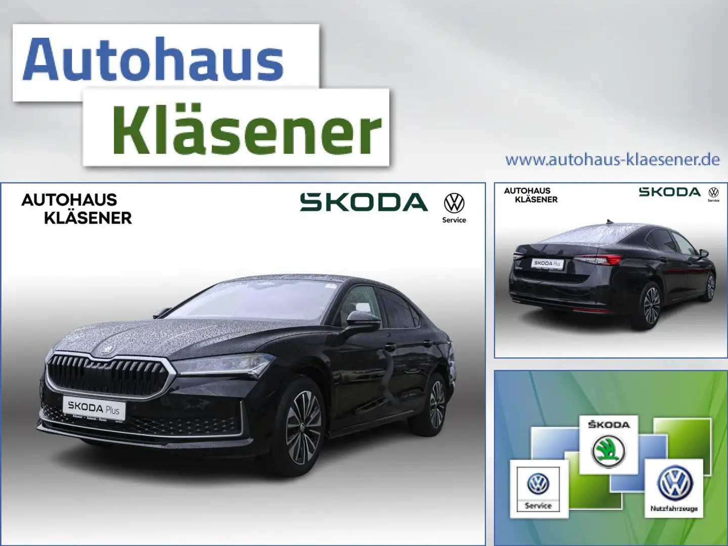 Skoda Superb 2.0 DSG 110 KW LEDER MASSAGE NAVI KAMERA Schwarz - 1