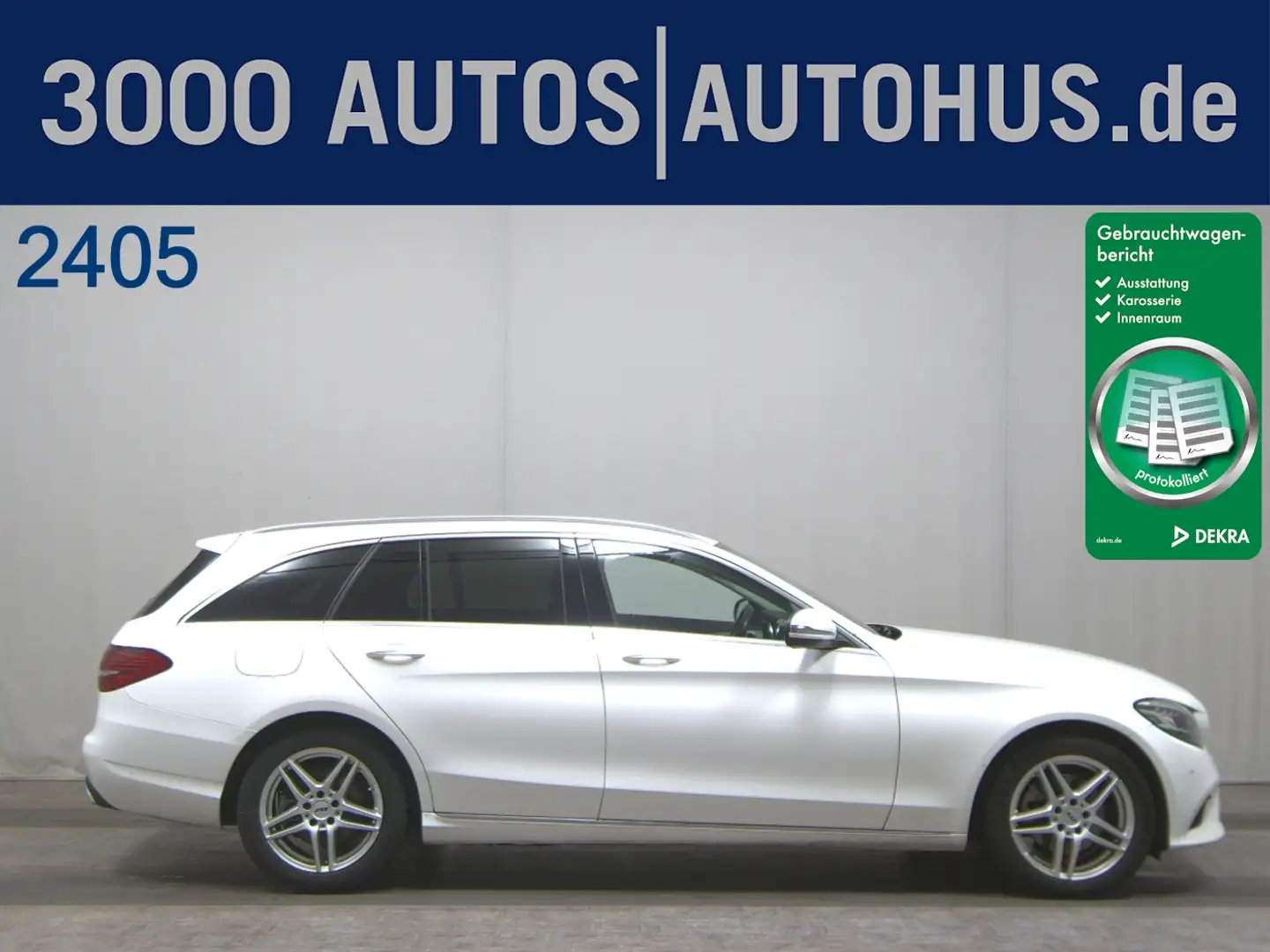Mercedes-Benz C 220 T d  Avantgarde Navi Leder ACC el.Heck LM Biały - 1