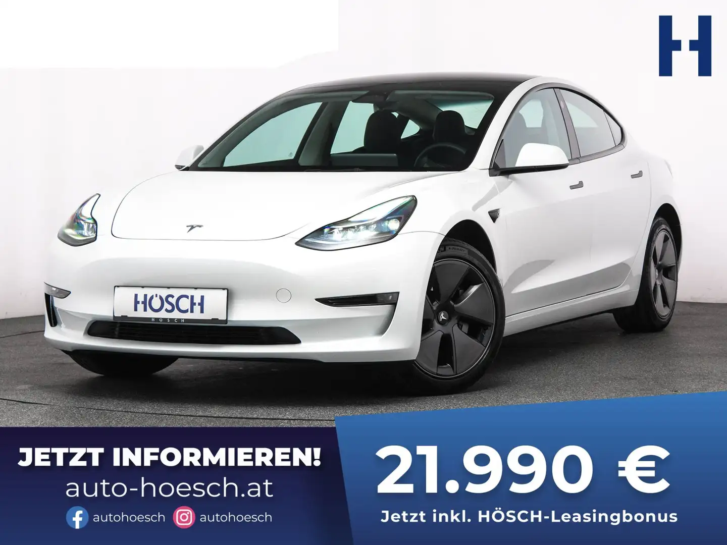 Tesla Model 3 Long Range AWD netto: 19.158 € Blanc - 1