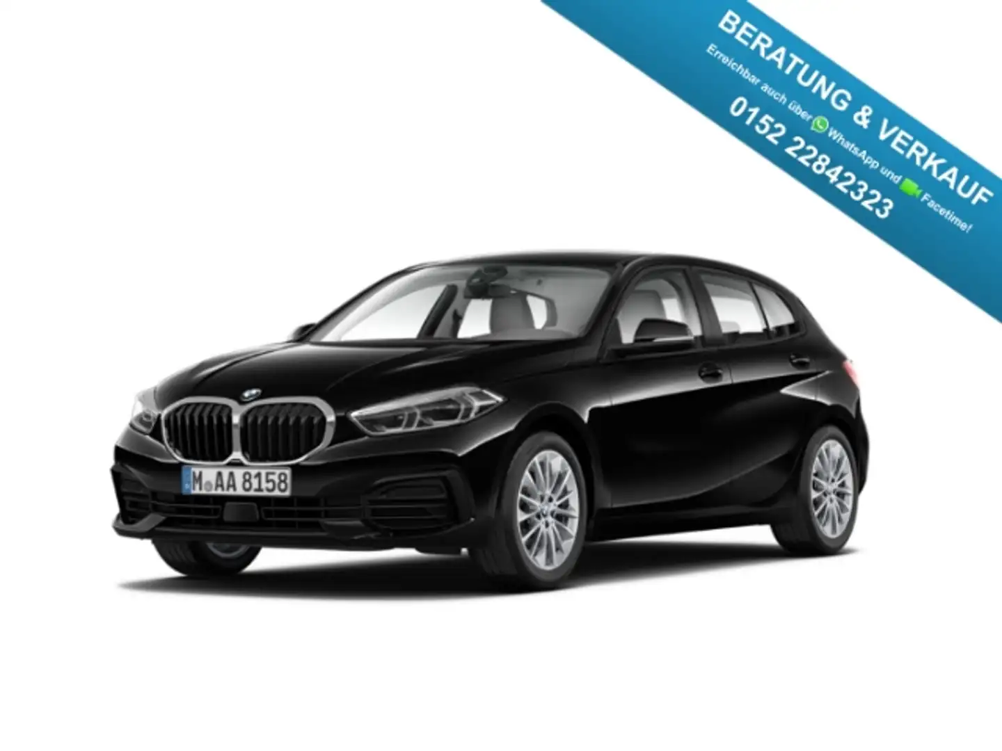 BMW 120 d xDrive Navi LED SHZ PDC DA PA Sportlenkrad Schwarz - 1