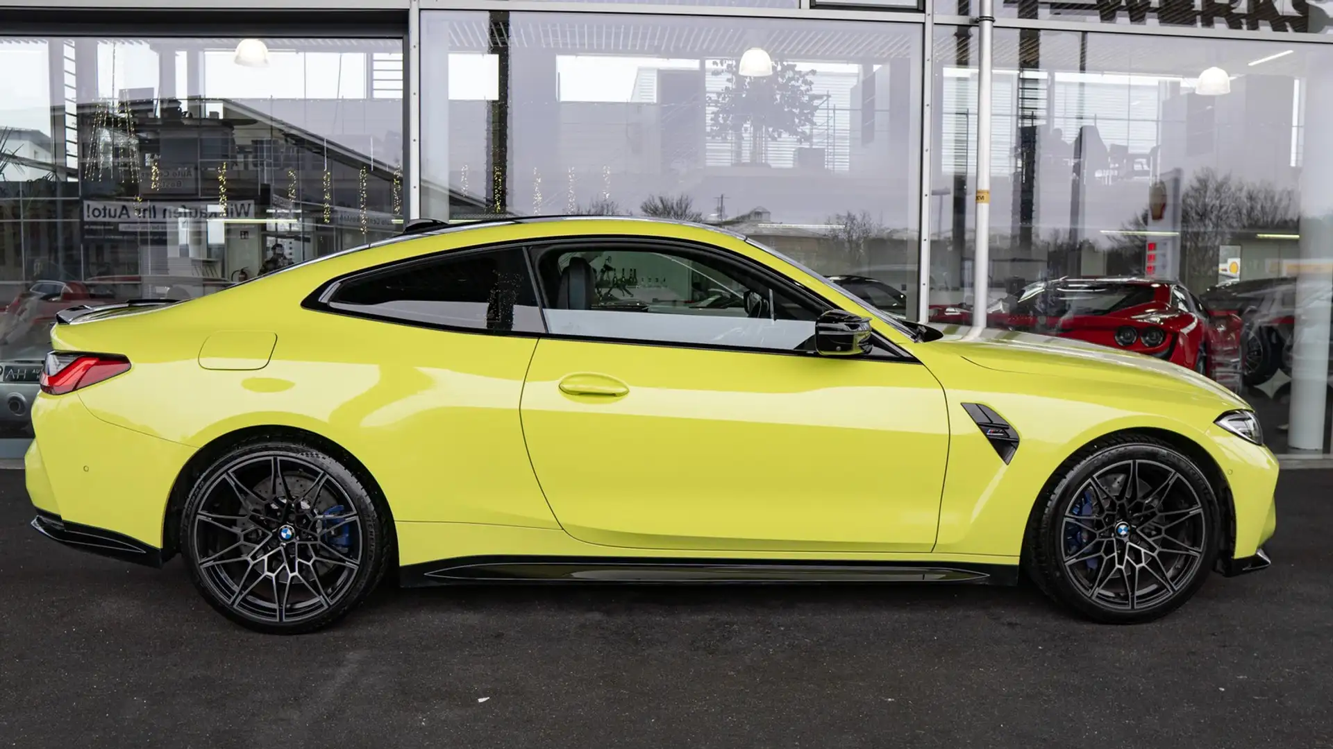 BMW M4 COMPETITION*360°*H&K*CARBON*SPUR*NAVI* Jaune - 2
