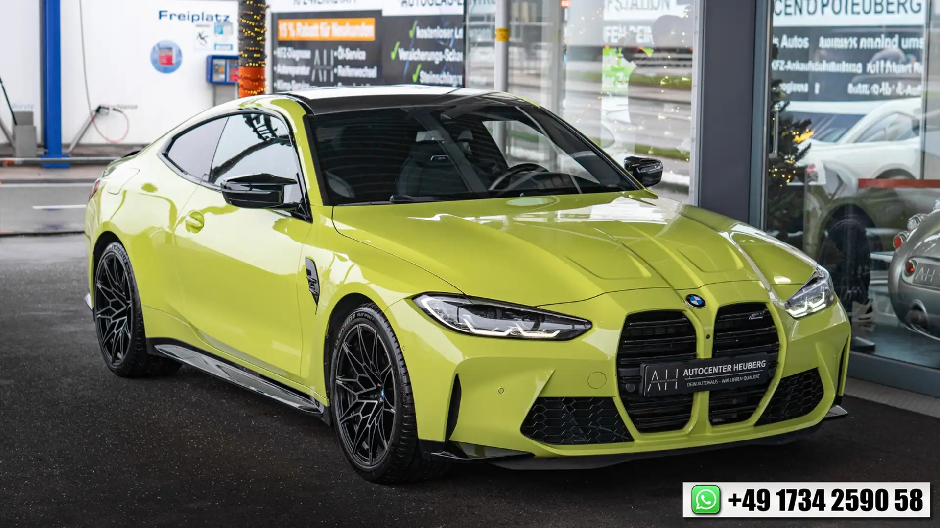 BMW M4 COMPETITION*360°*H&K*CARBON*SPUR*NAVI* Jaune - 1