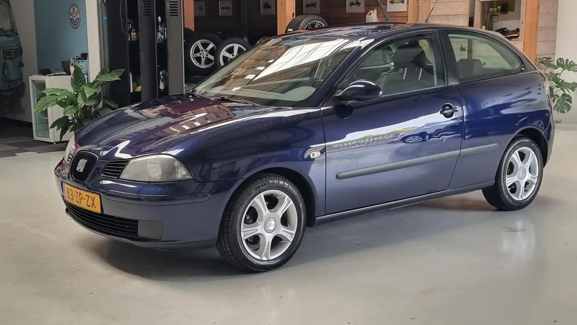 SEAT Ibiza 1.4-16V Trendstyle Airco, LMV, El Ramen, APK 6-5-2 Blauw - 1