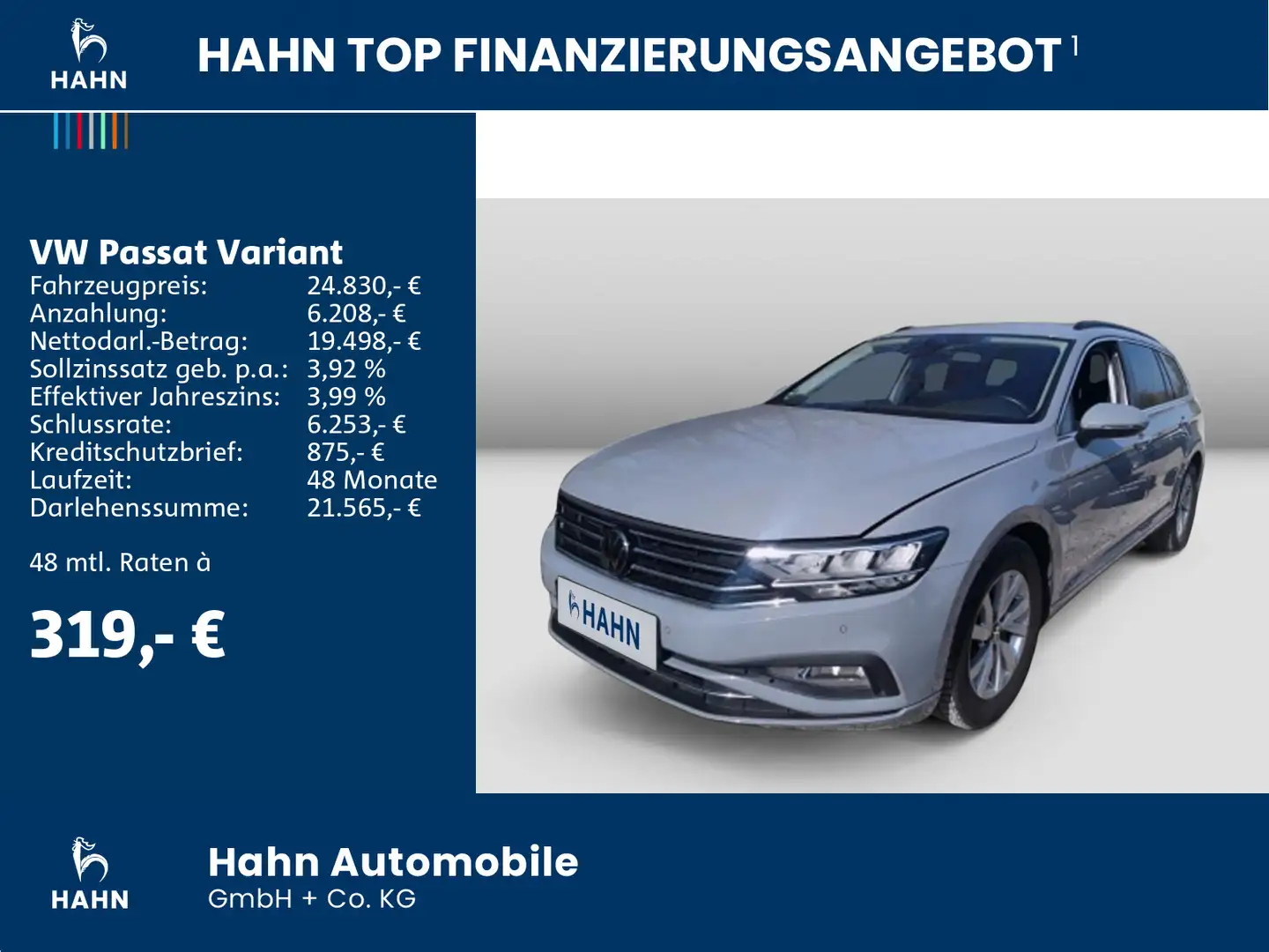 Volkswagen Passat Variant Business 2.0TDI DSG AHK LED NAVI Grau - 2