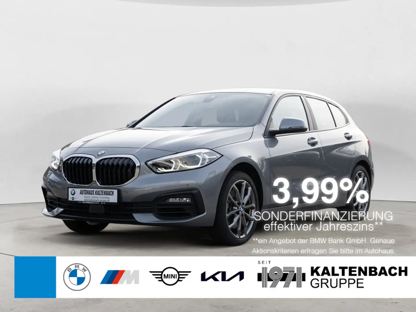 BMW 120 i Advantage LED NAVI KLIMA SHZ PDC Grau - 1