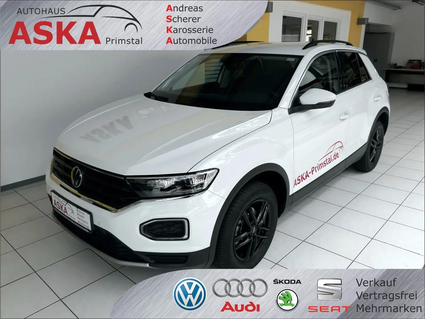 Volkswagen T-Roc Style 1.5 TSI *LM*NAVI vorbr.*AppConnect* Weiß - 1