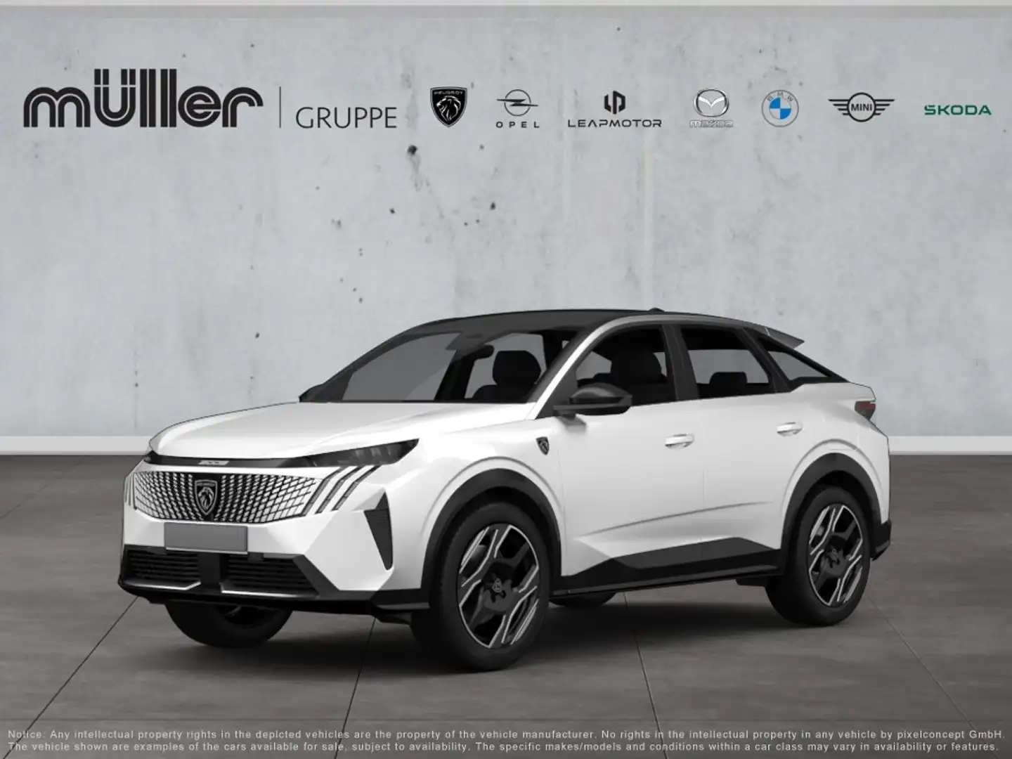 Peugeot 3008 GT HYBRID 145 e-DSC6 Weiß - 1