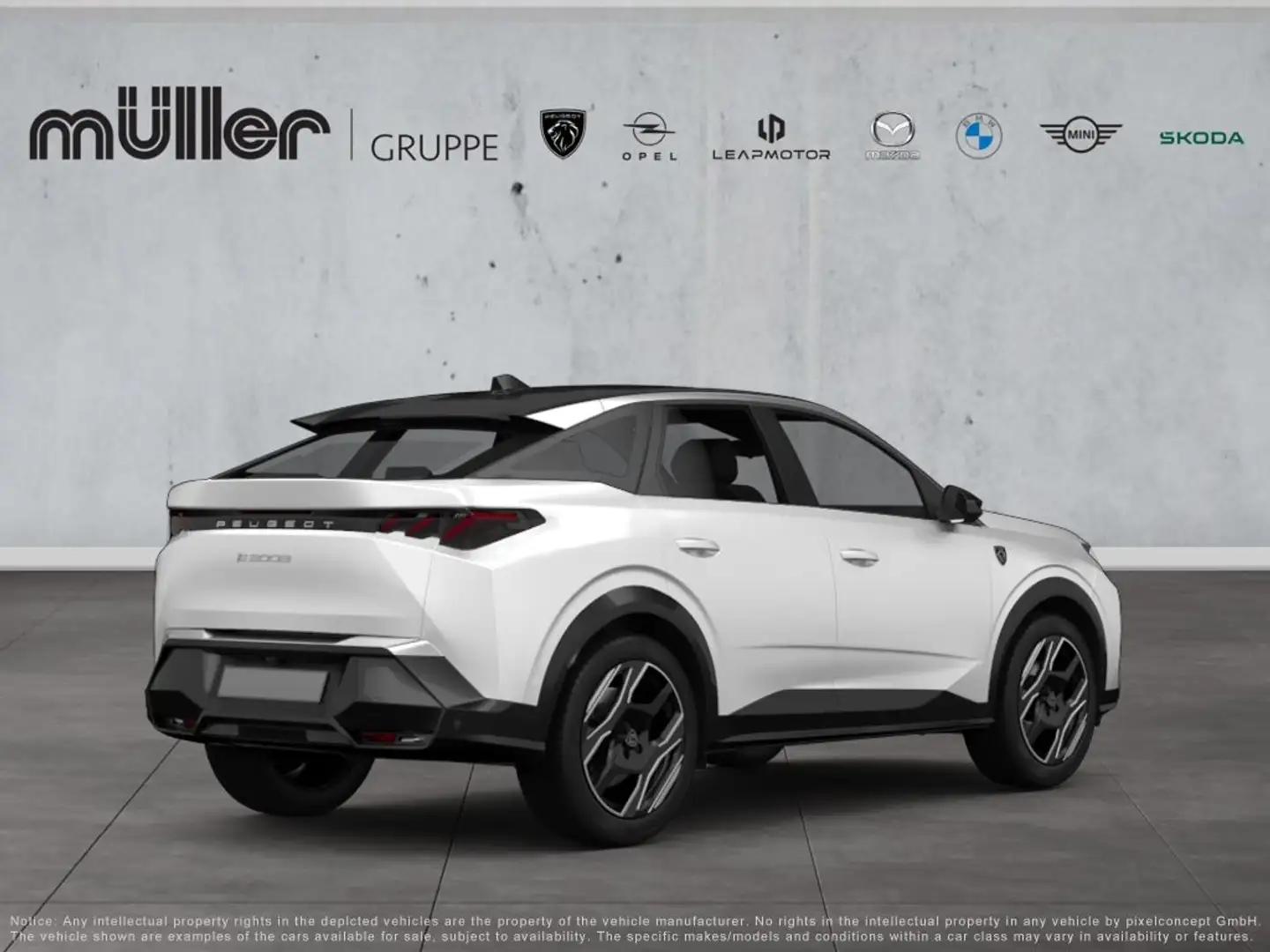 Peugeot 3008 GT HYBRID 145 e-DSC6 Weiß - 2