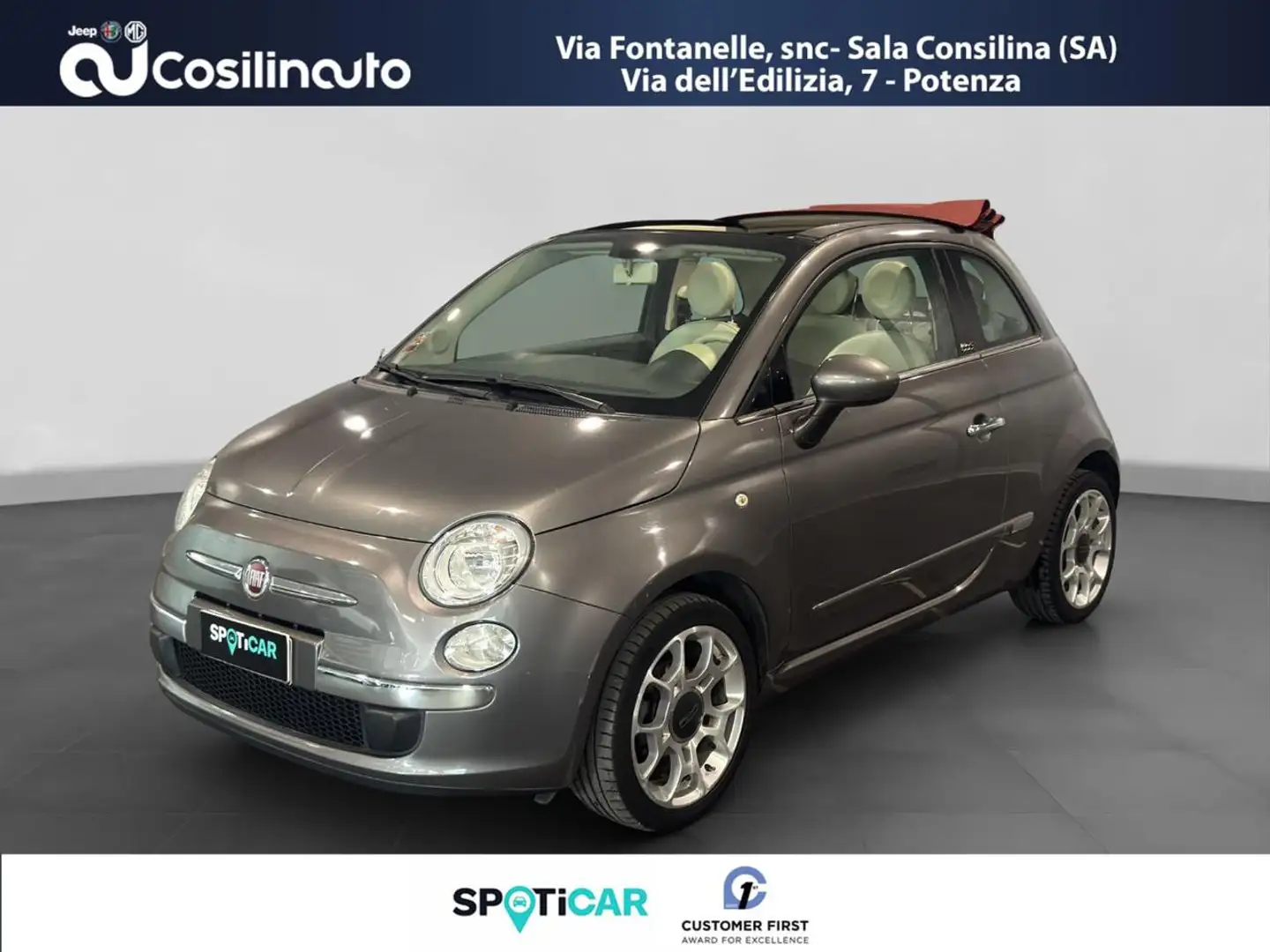 Fiat 500 C 1.2 Benzina 69Cv Grijs - 1
