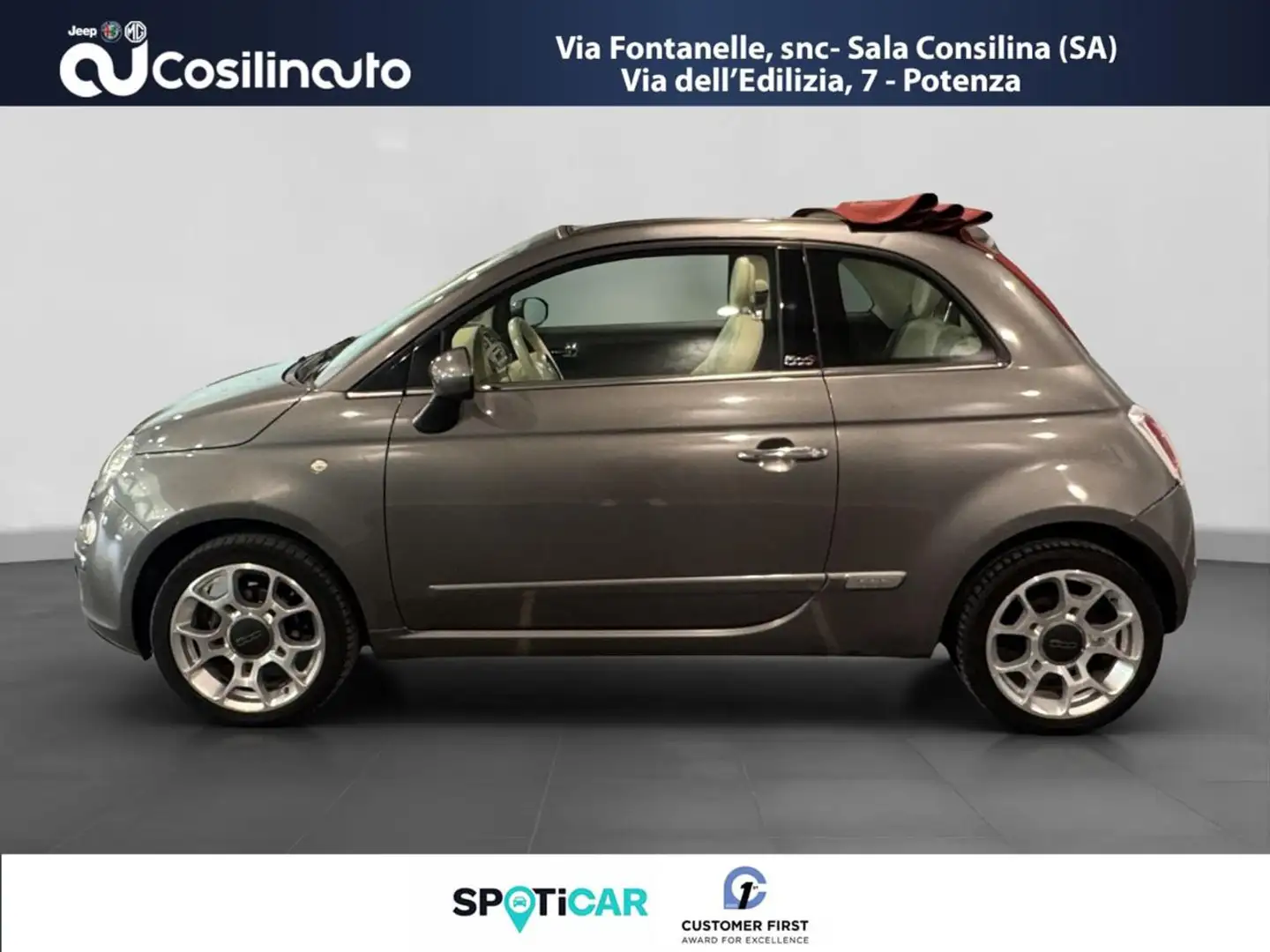 Fiat 500 C 1.2 Benzina 69Cv Grijs - 2
