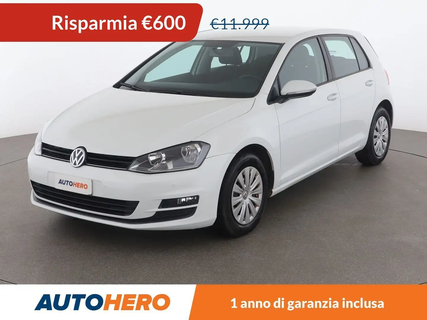 Volkswagen Golf 1.6 TDI Business Trendline 90 CV Bianco - 1