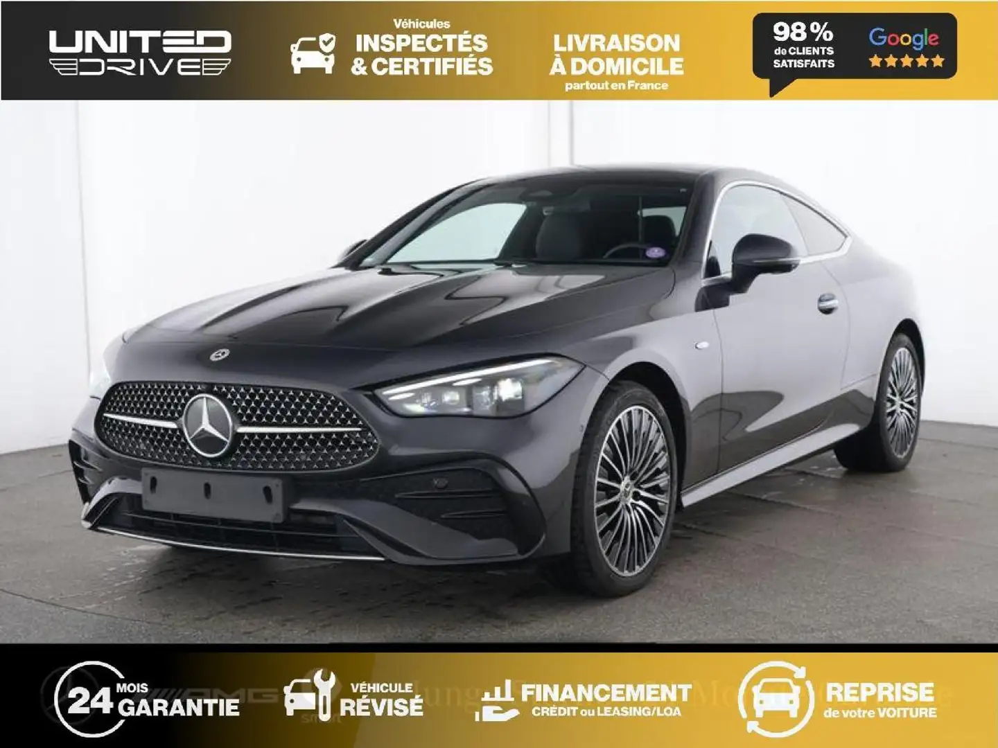 Mercedes-Benz C 300 Coupé CLE 300 e Hybrid EQ - BVA 9G-Tronic COUPE - BM C236 AMG Line - BVA Gris - 1