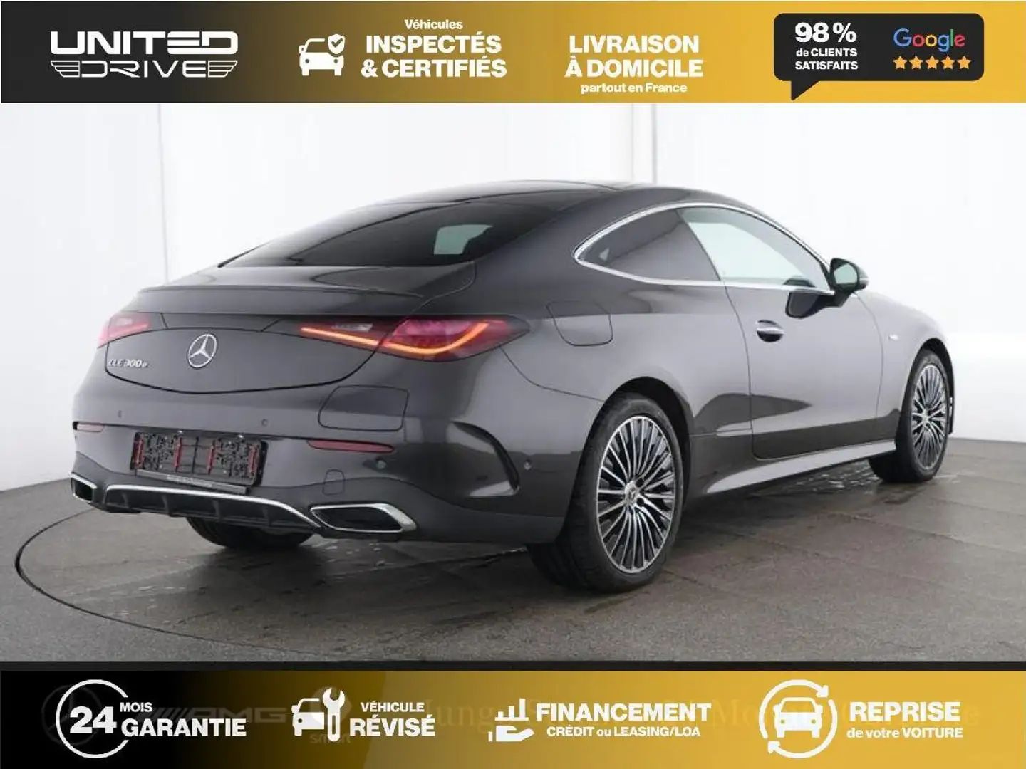 Mercedes-Benz C 300 Coupé CLE 300 e Hybrid EQ - BVA 9G-Tronic COUPE - BM C236 AMG Line - BVA Gris - 2