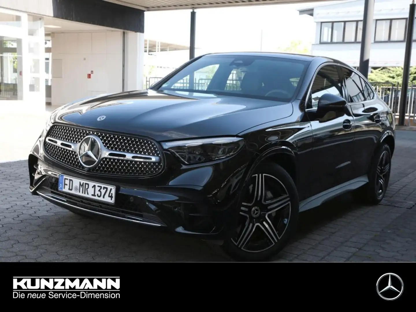Mercedes-Benz GLC 220 d 4MATIC Coupé AMG Panorama Memory AHK Zwart - 1