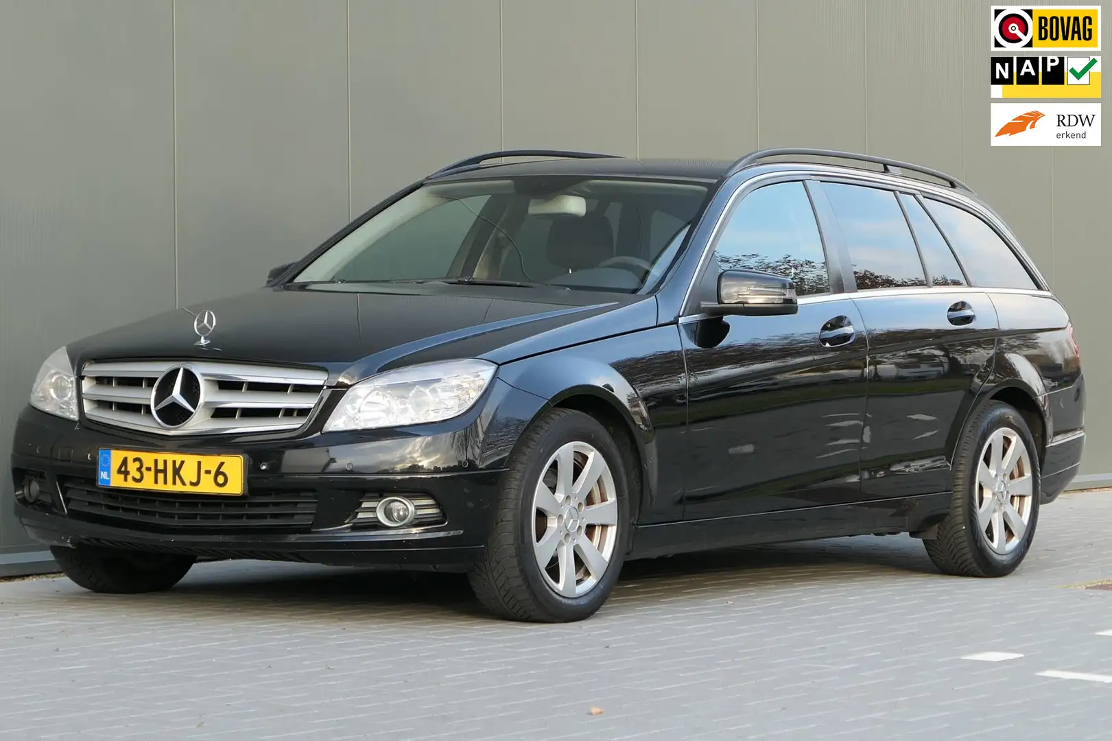 Mercedes-Benz C 180 Estate K Business Class Youngtimer NAP Navi Cruise Zwart - 1