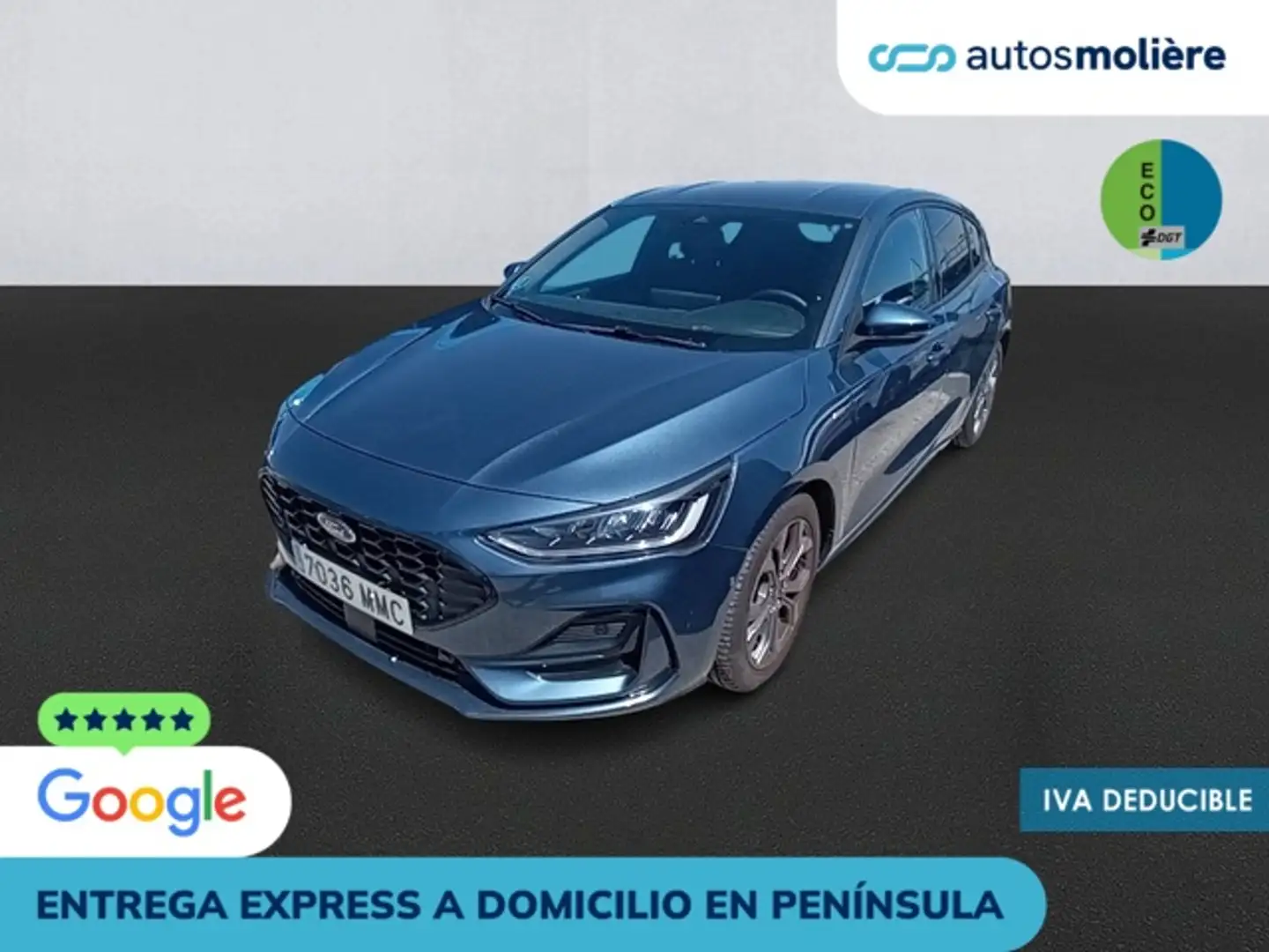 Ford Focus 1.0 Ecoboost MHEV ST-Line X 125 Bleu - 1