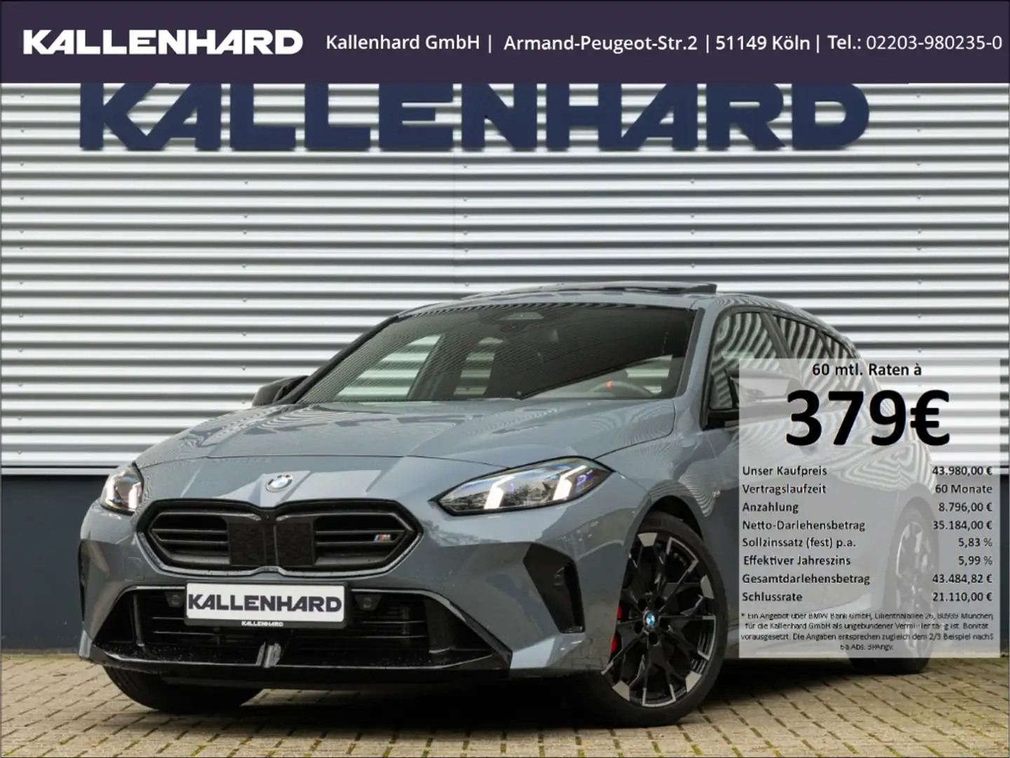 BMW 135 xDrive-M-Sport Pro-Pano-Harman-Kardon-DrivingAssPl Grau - 1
