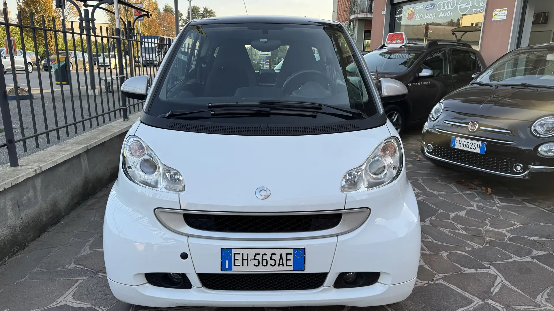 smart forTwo 1.0 mhd White 71cv unico proprietario Wit - 1