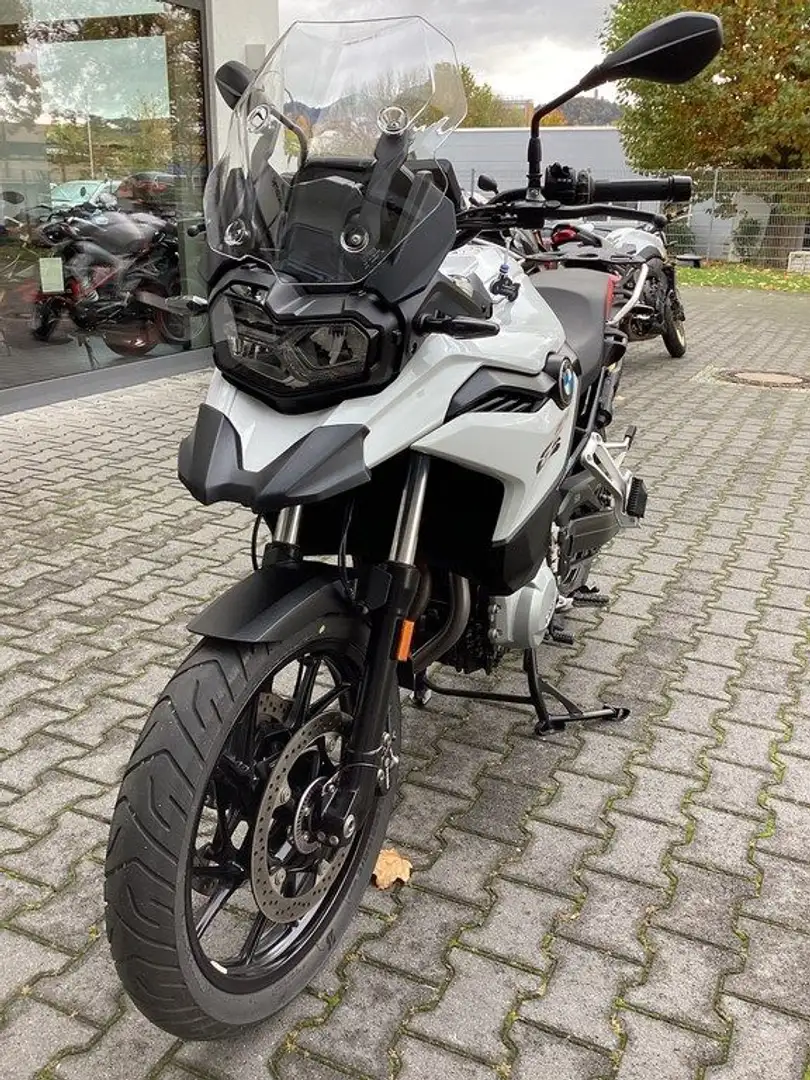 BMW F 750 GS 4Pakete Windschild hoch Lenkererhöhung Weiß - 2