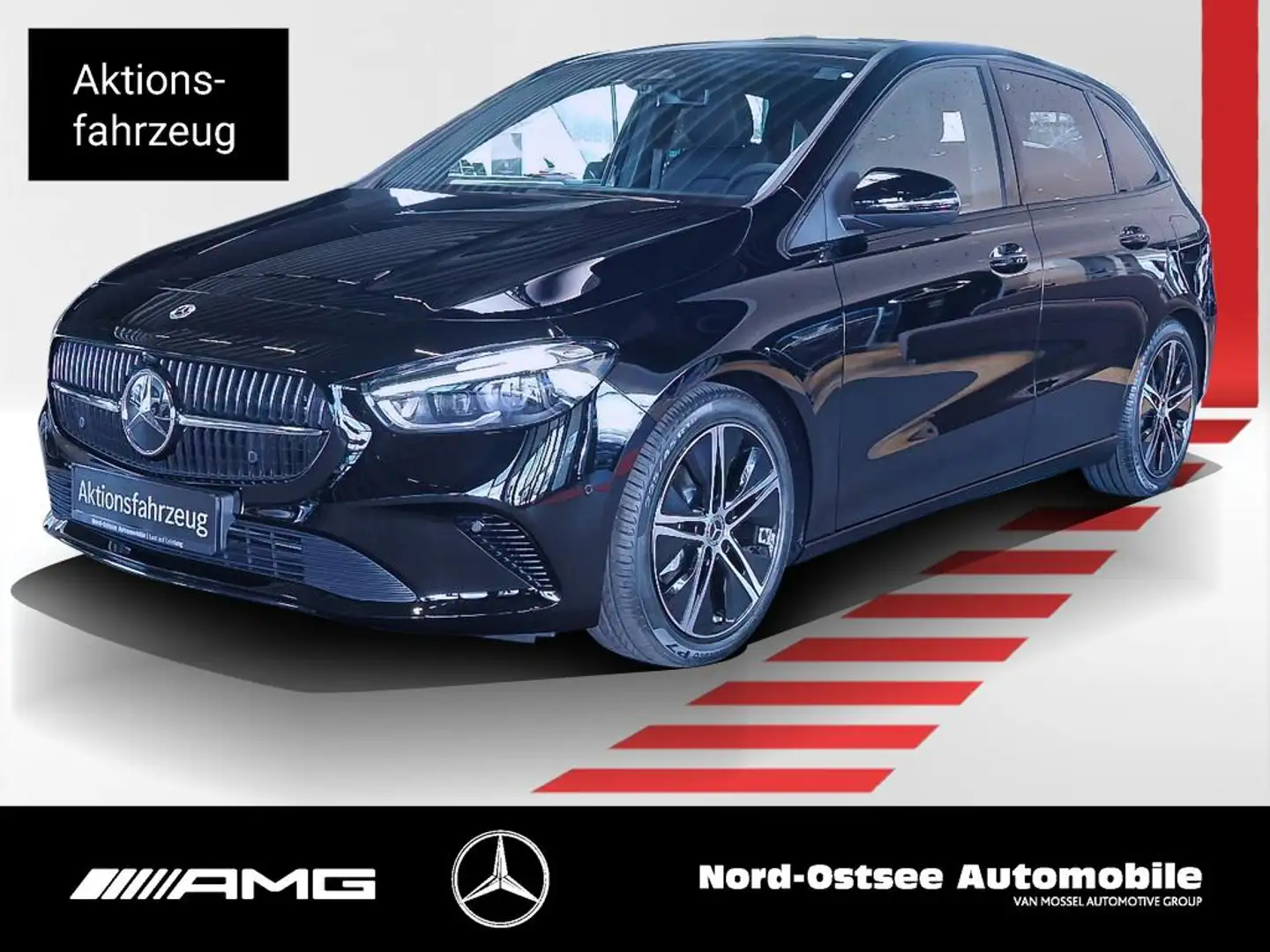 Mercedes-Benz B 200 d PROGRESSIVE NIGHT PANO DISTRONIC KEYLESS Zwart - 1