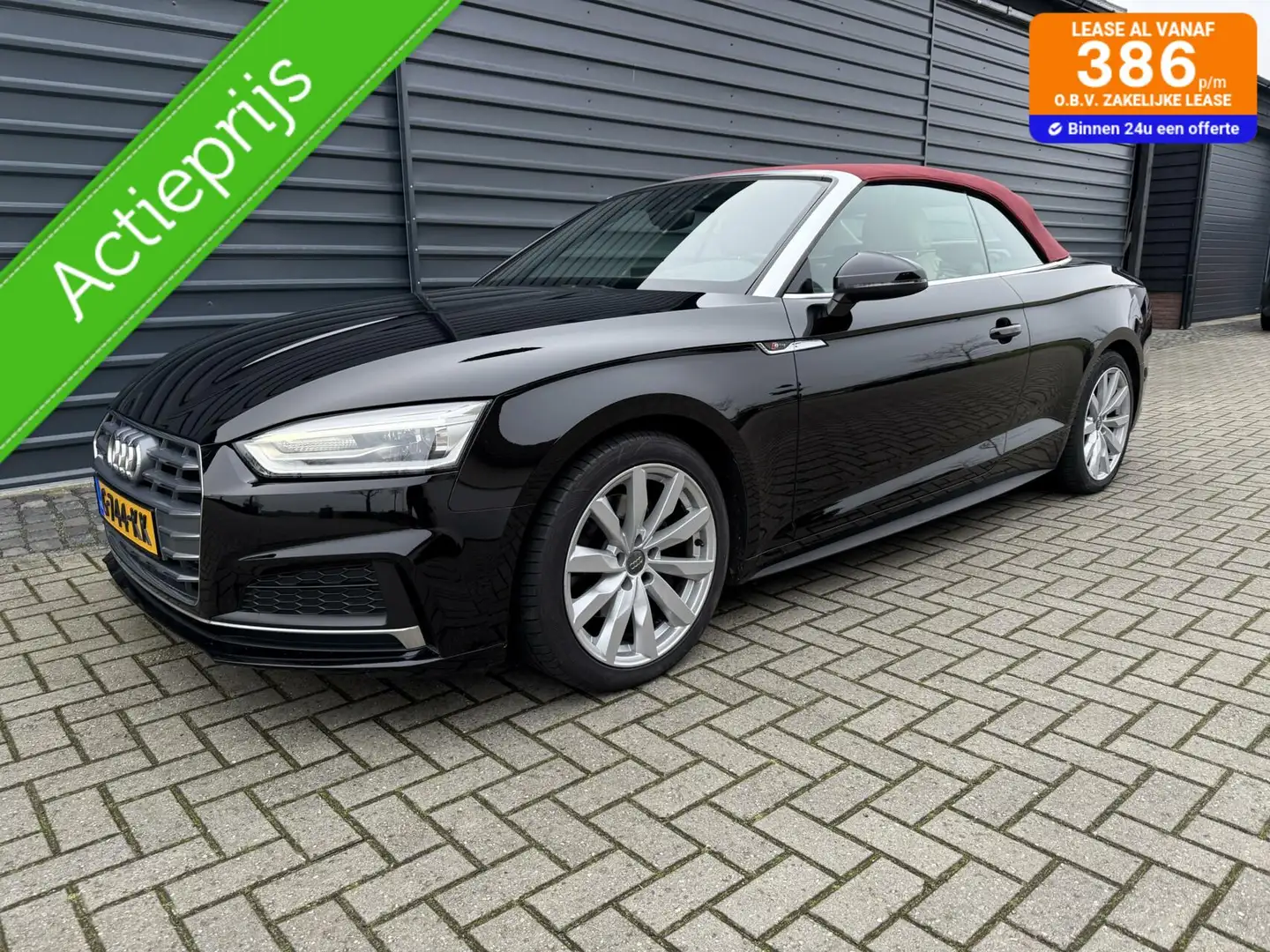 Audi A5 Cabriolet 40 TFSI Design S Line Autom.Cabrio NL au Noir - 1