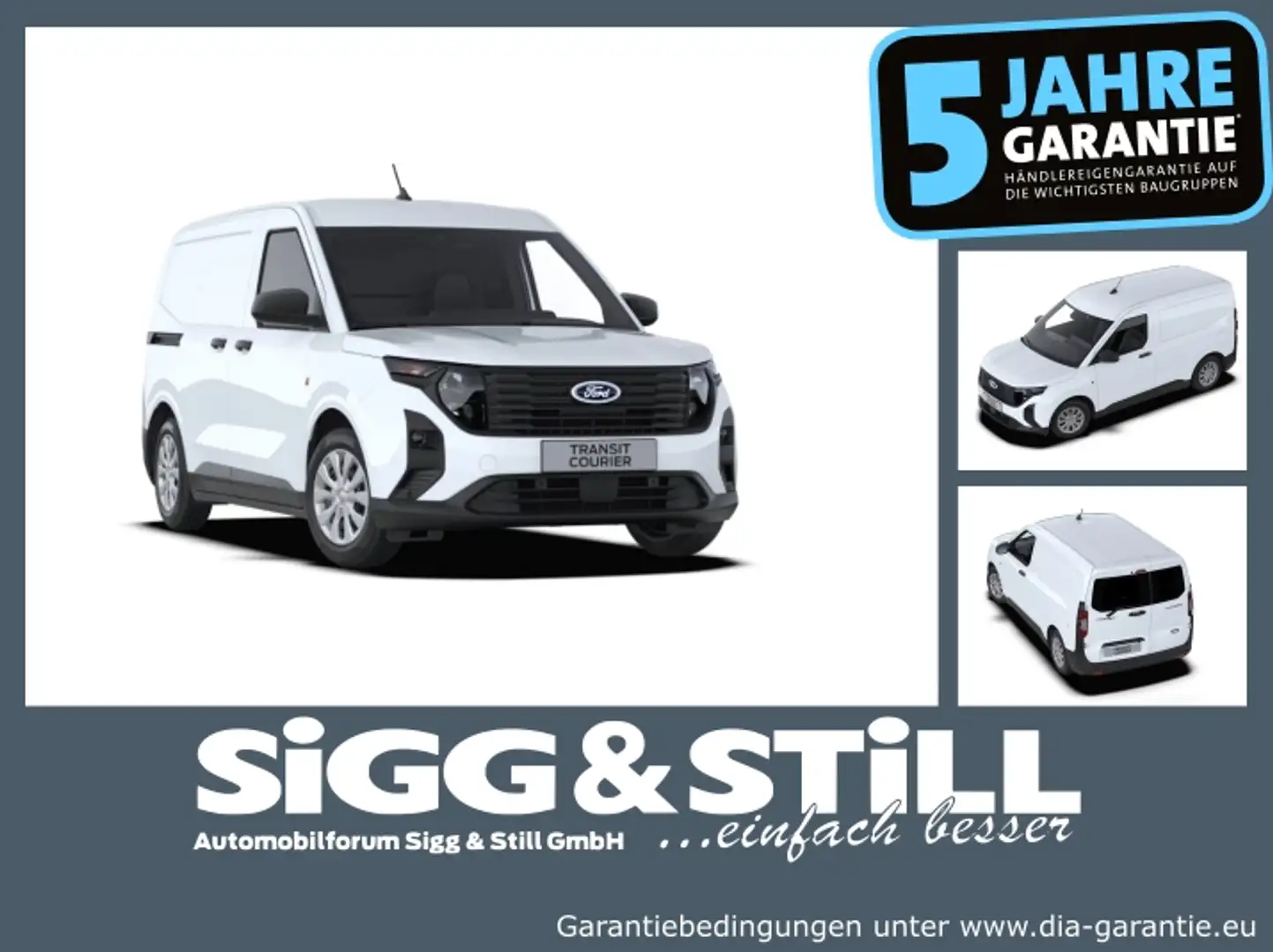 Ford Transit Courier Kasten Trend 1.5 CAM*SHZ*PDC*LHZ Weiß - 1