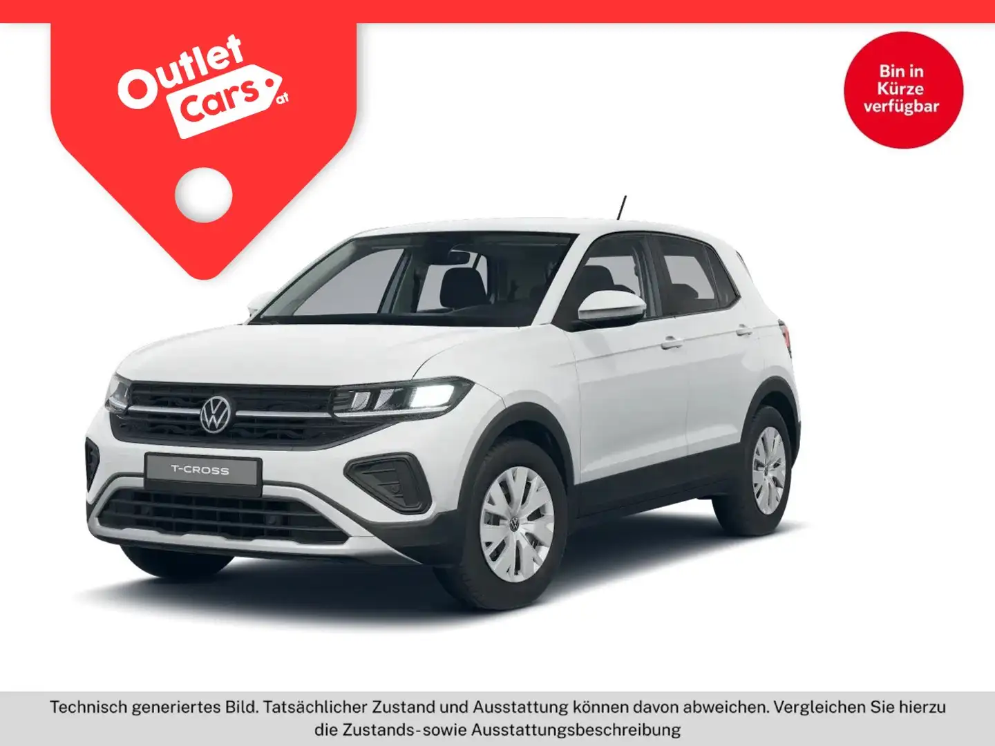 Volkswagen T-Cross 1.0 TSI 70 kW 4Me Weiß - 1