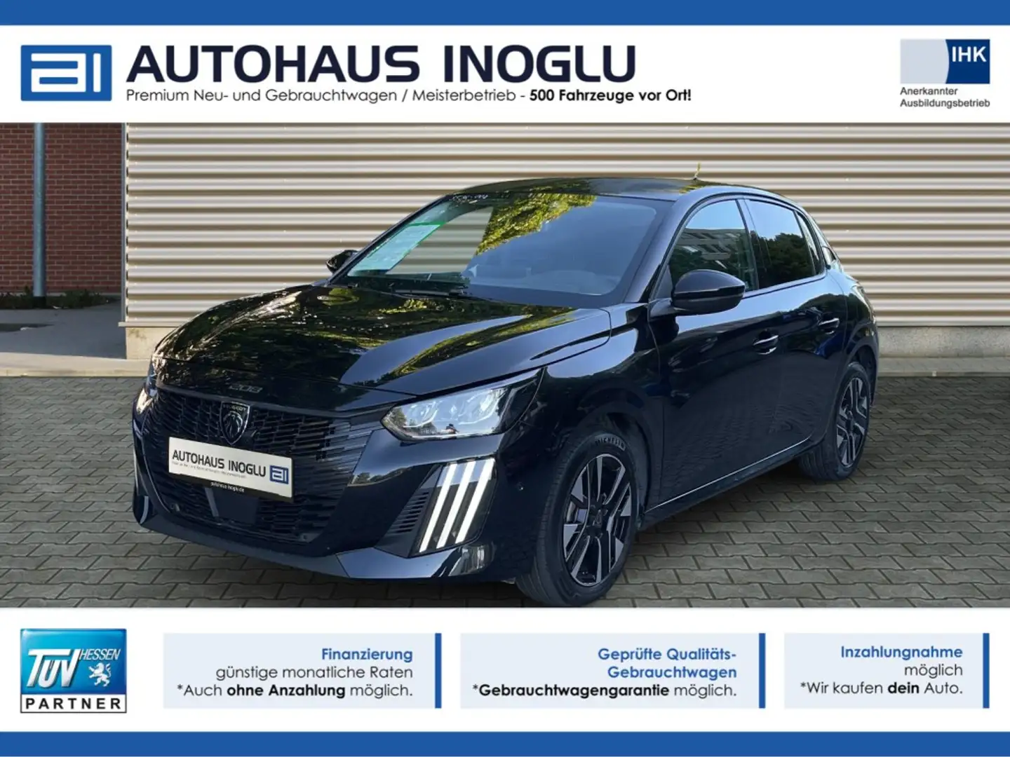 Peugeot 208 1.2 Allure Multimedia+LED+360° Kam+ACC+DAB+PDC+ Schwarz - 1