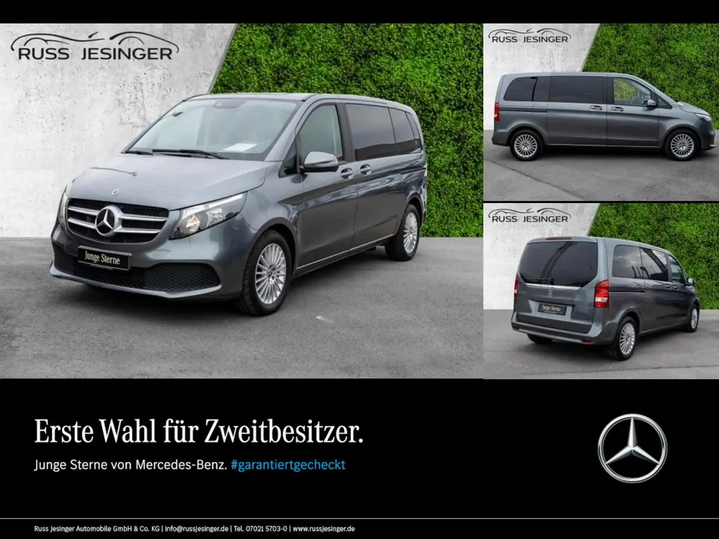Mercedes-Benz V 220 d Edition kompakt *Klima*Navi*Kamera*Liege Šedá - 1
