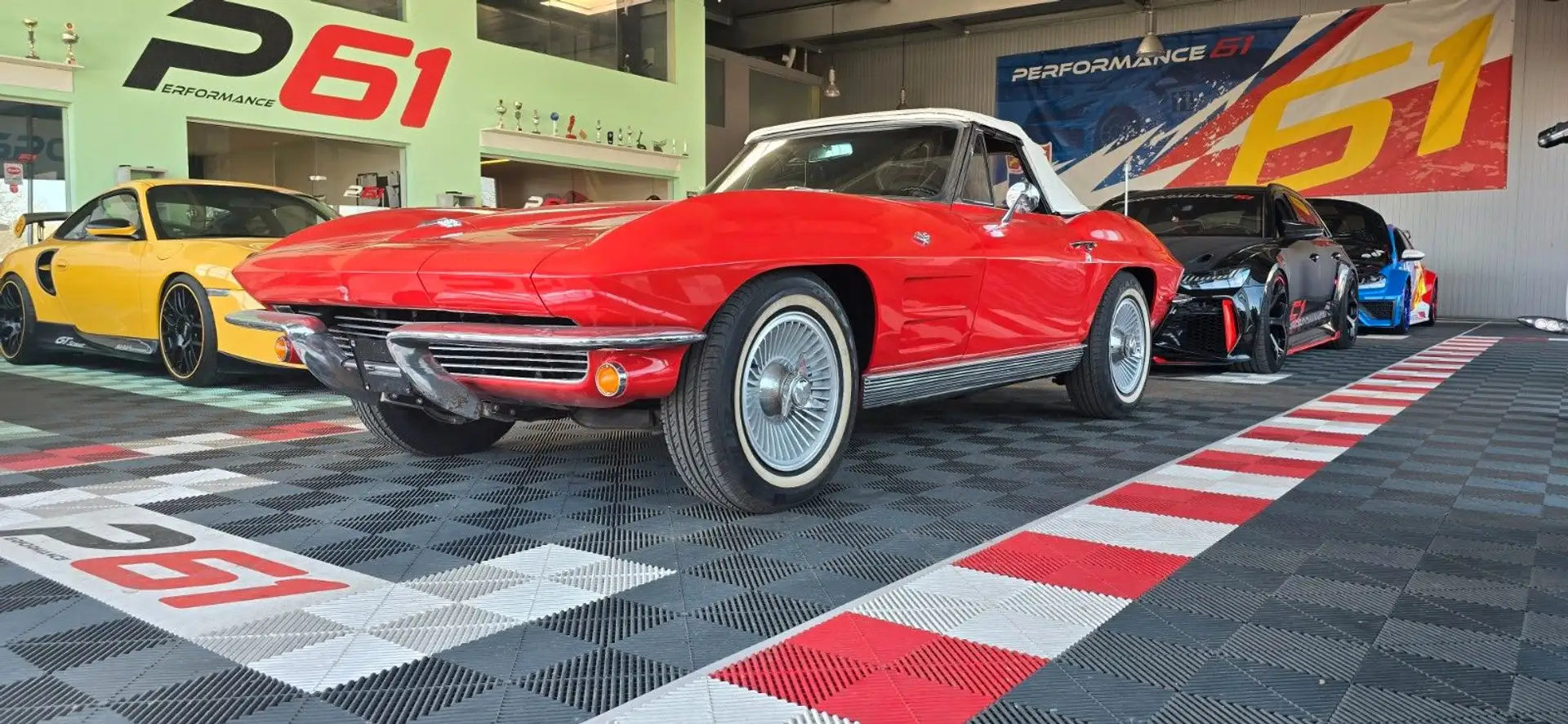 Corvette C2 komplett restauriert/ Stingray /Cabrio Rot - 2