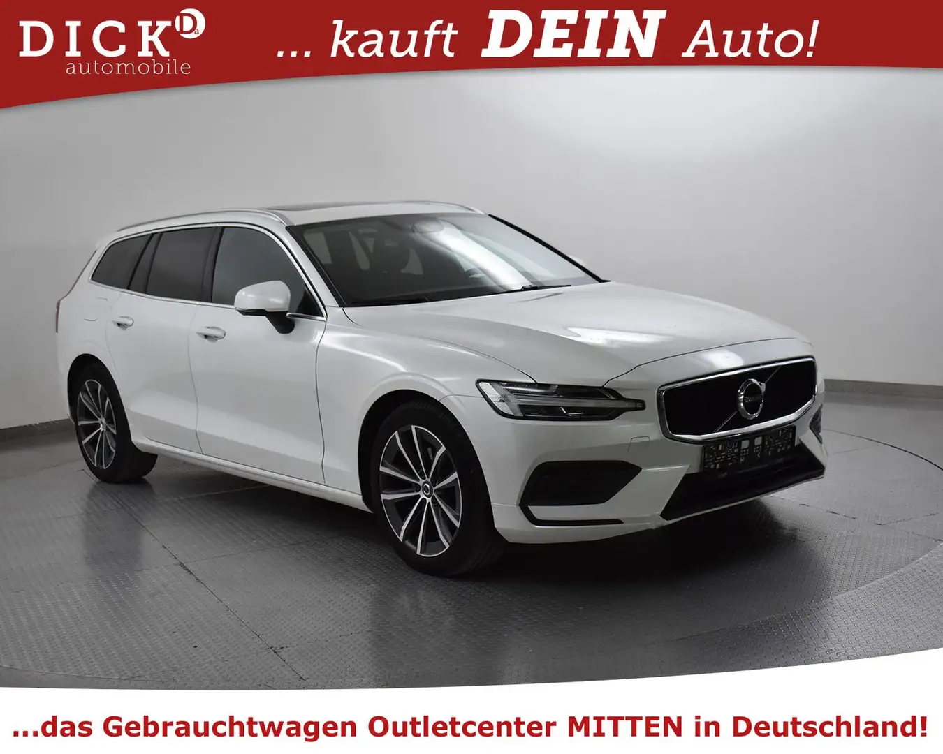 Volvo V60 B4 Gear Moment Pro PANO+LED+SHZ+KAM+H&K+AHK+ Weiß - 1