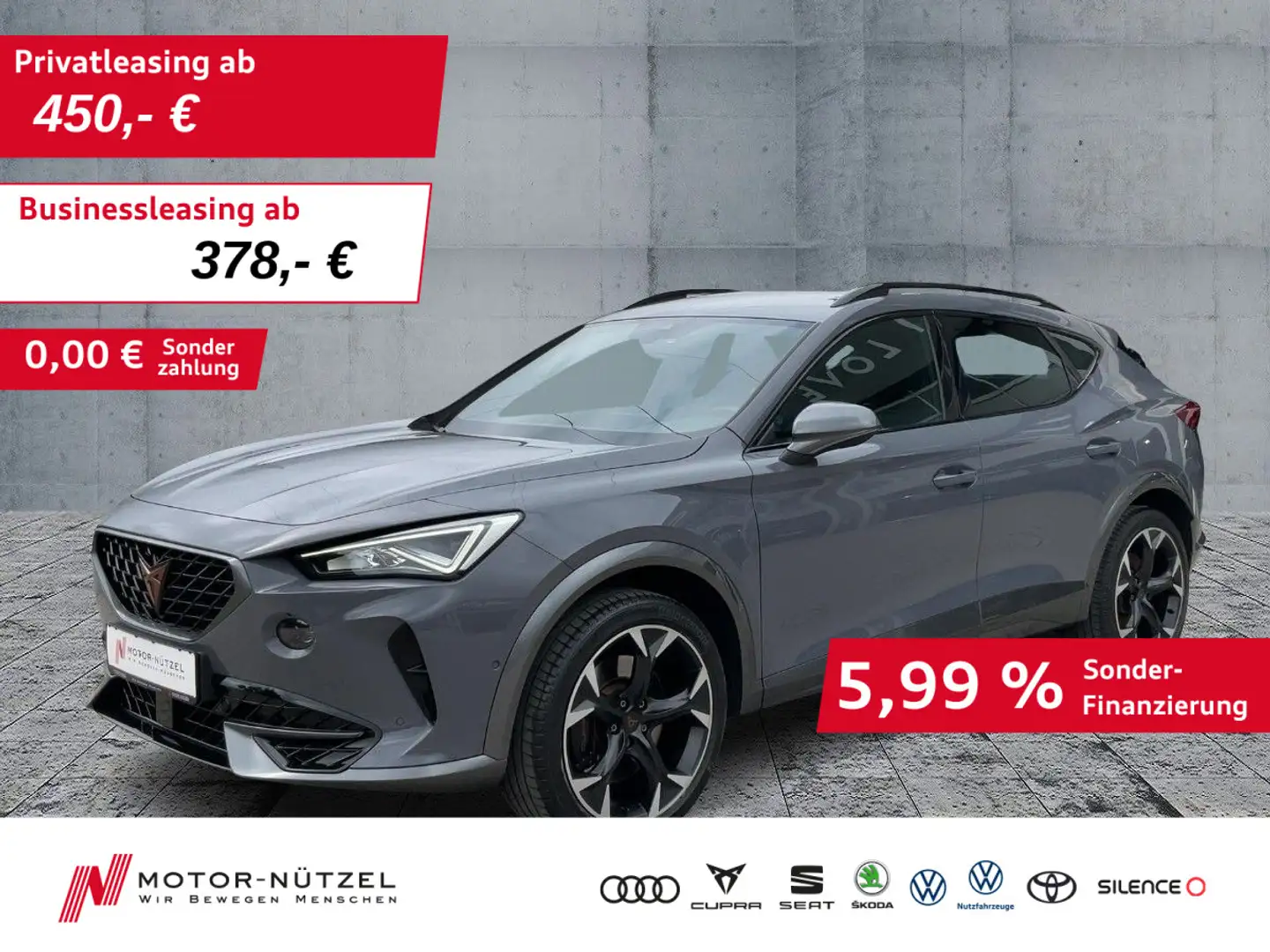 CUPRA Formentor VZ 2.0 TSI DSG 4DRIVE LED+NAVI+BEATS Grau - 1