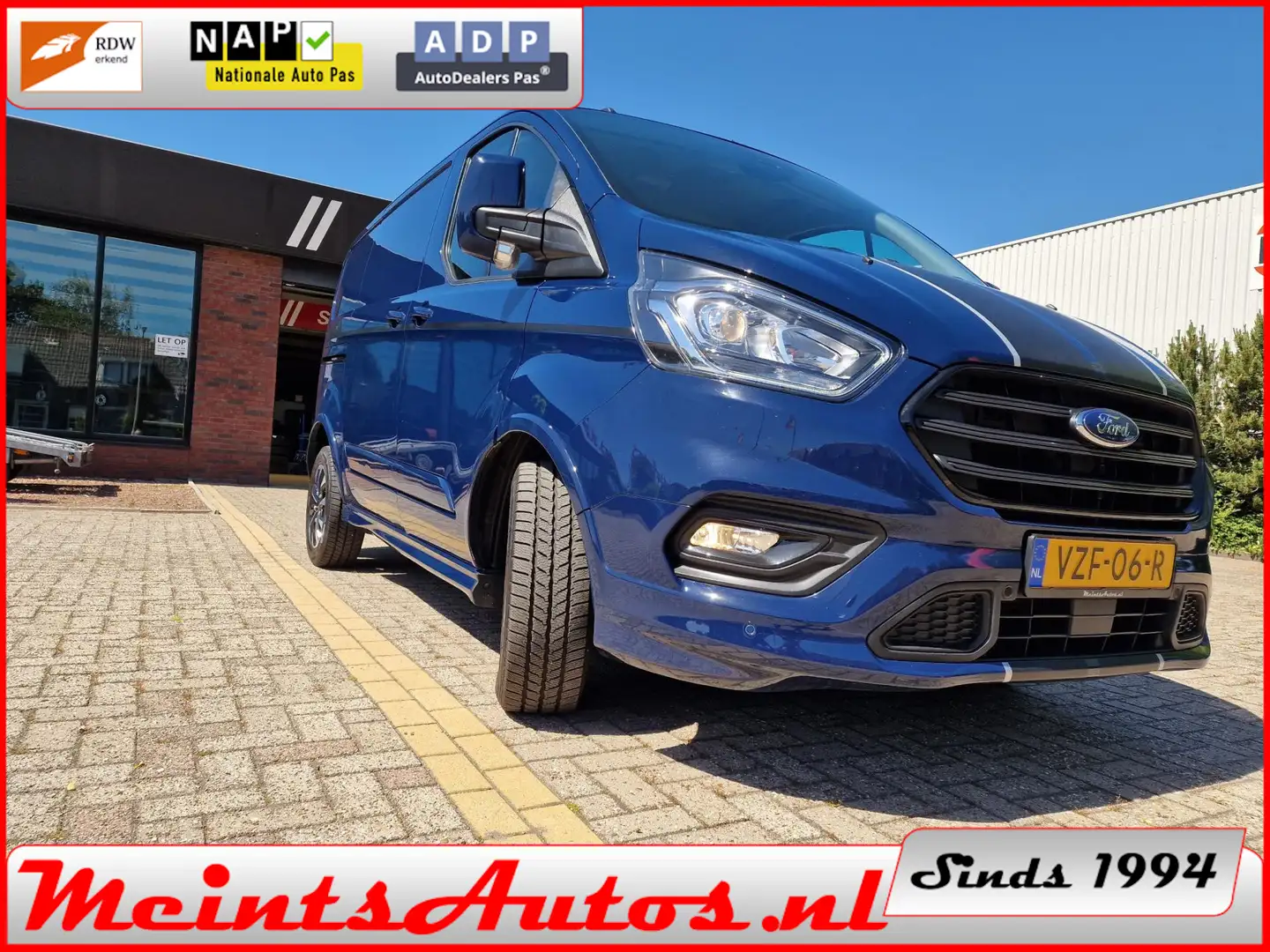 Ford Transit Custom SPORT 320 2.0 TDCI 170Pk AUT Limited LEDER NAVI CA Bleu - 2