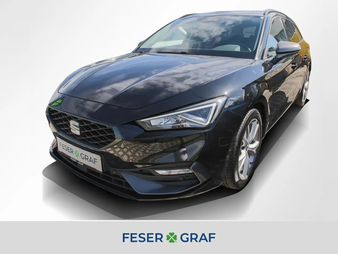 SEAT Leon Sportstourer 2.0 TDI 4Drive FR DSG Navi RüK Noir - 1