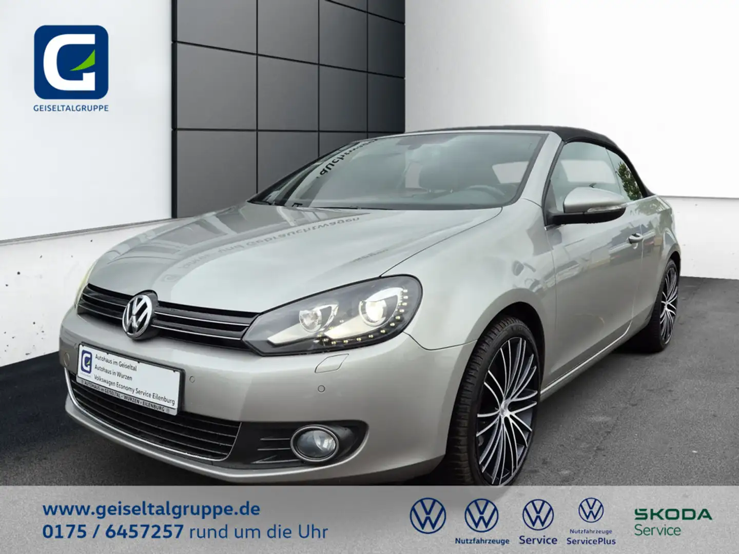 Volkswagen Golf VI Cabriolet 1.4 TSI *DSG*XENON*AHK*NAVI*PDC*TEMP* Silber - 1