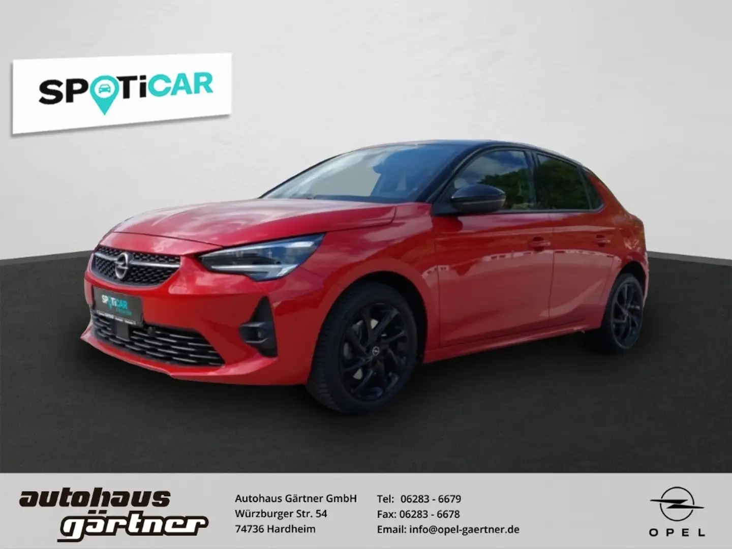 Opel Corsa F GS Line 1.2 Turbo EU6d NAVI+KLIMA+LED+KAMERA+ Rojo - 1