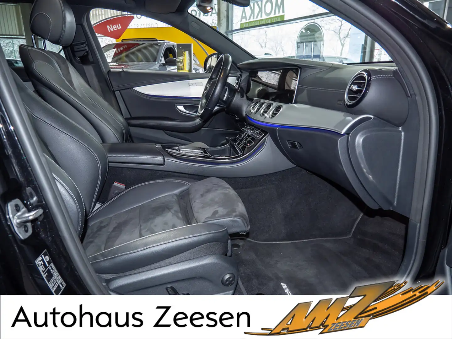 Mercedes-Benz E 200 T AMG Line PTS KAMERA LED HGSD 360° AHK Noir - 2